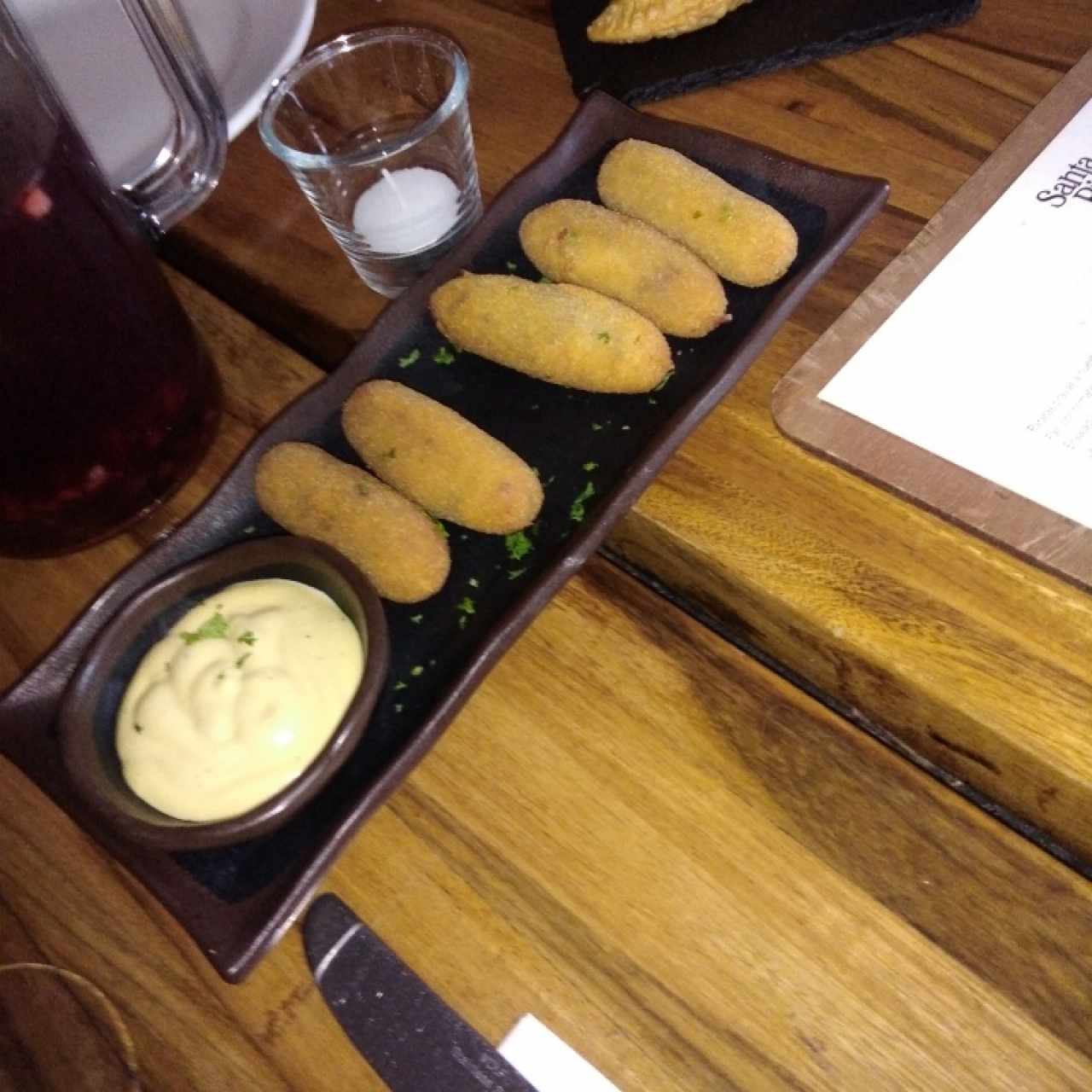 Croquetas cremosas de jamón ibérico de bellota