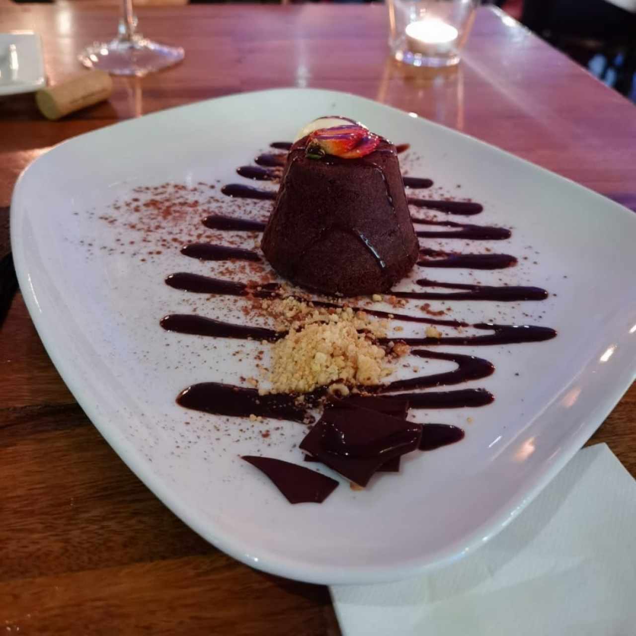 volcán de chocolate 