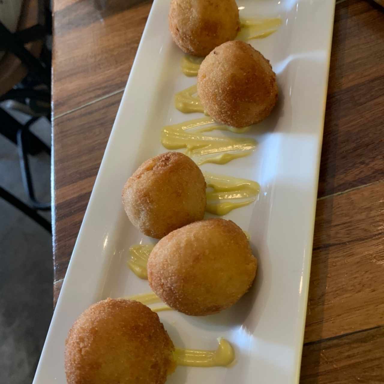 croquetas de bakalao con pimiento de piquillo