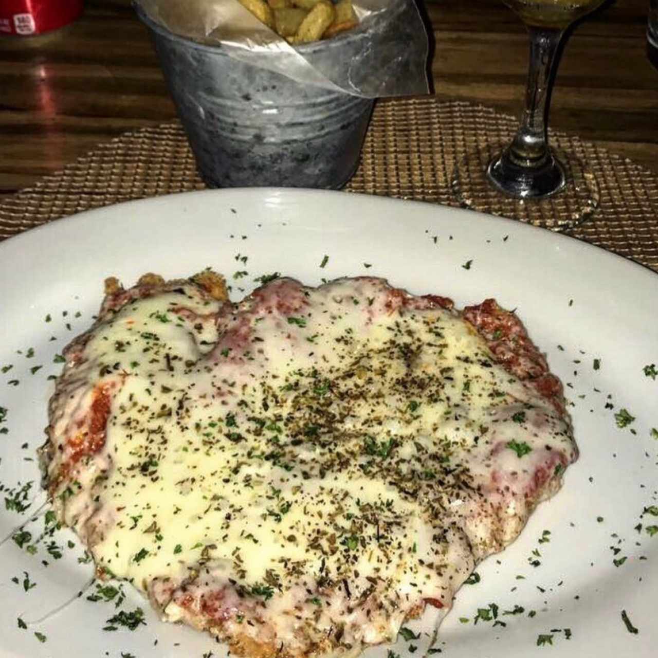 Milanesa a la parmesana