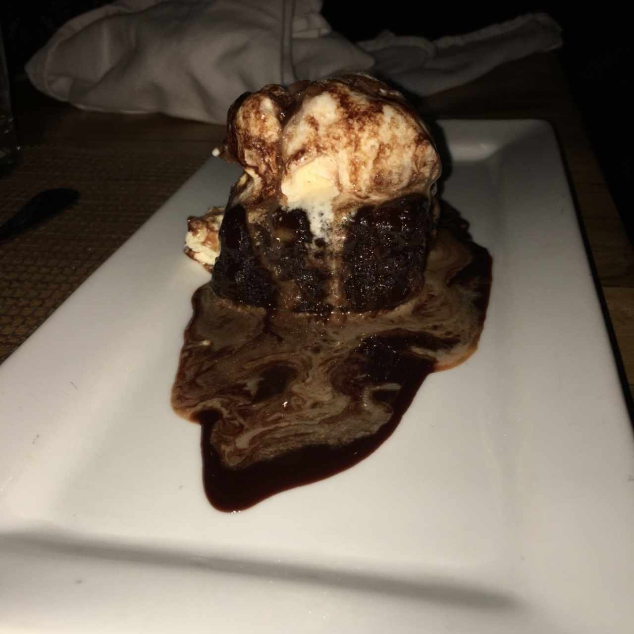 Brownie con Helado