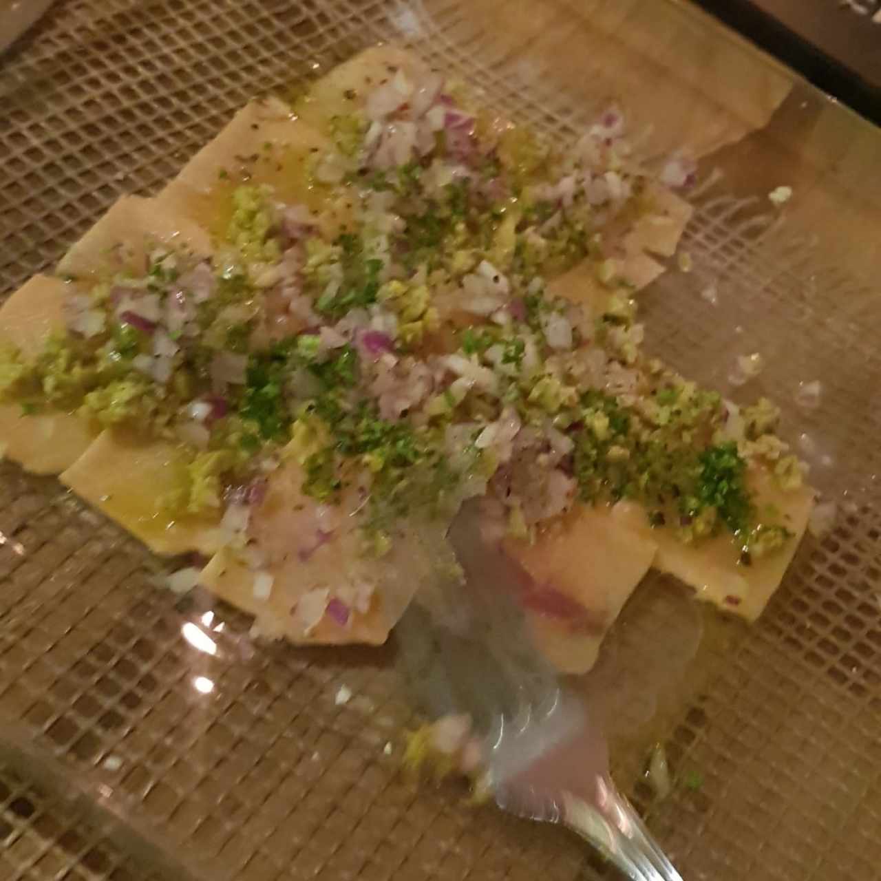 Carpaccio de salmón 