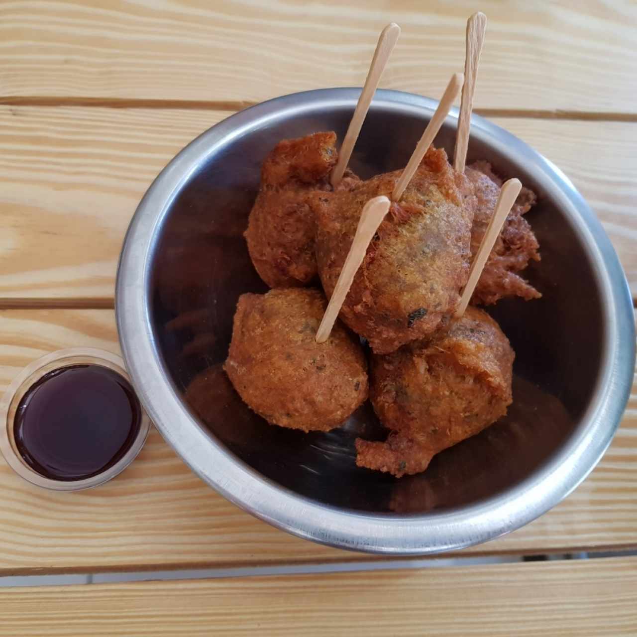 croquetas de Bacalao con salsa de saril