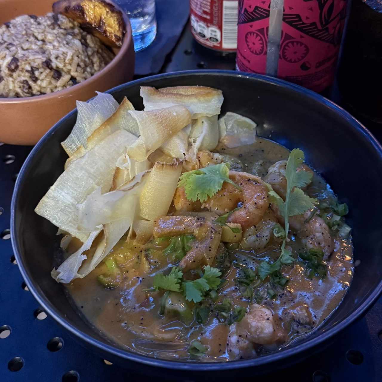 Camarones con Coco y Curry rojo