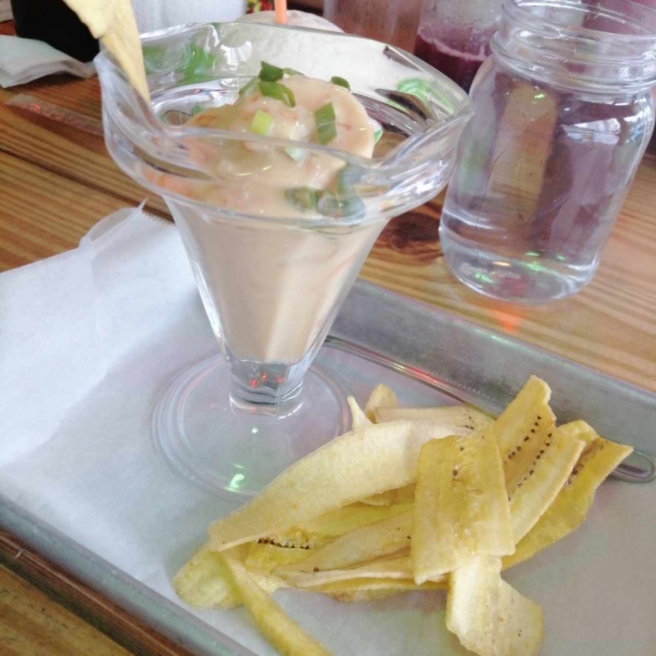 Ceviche salsa rosada cremosa