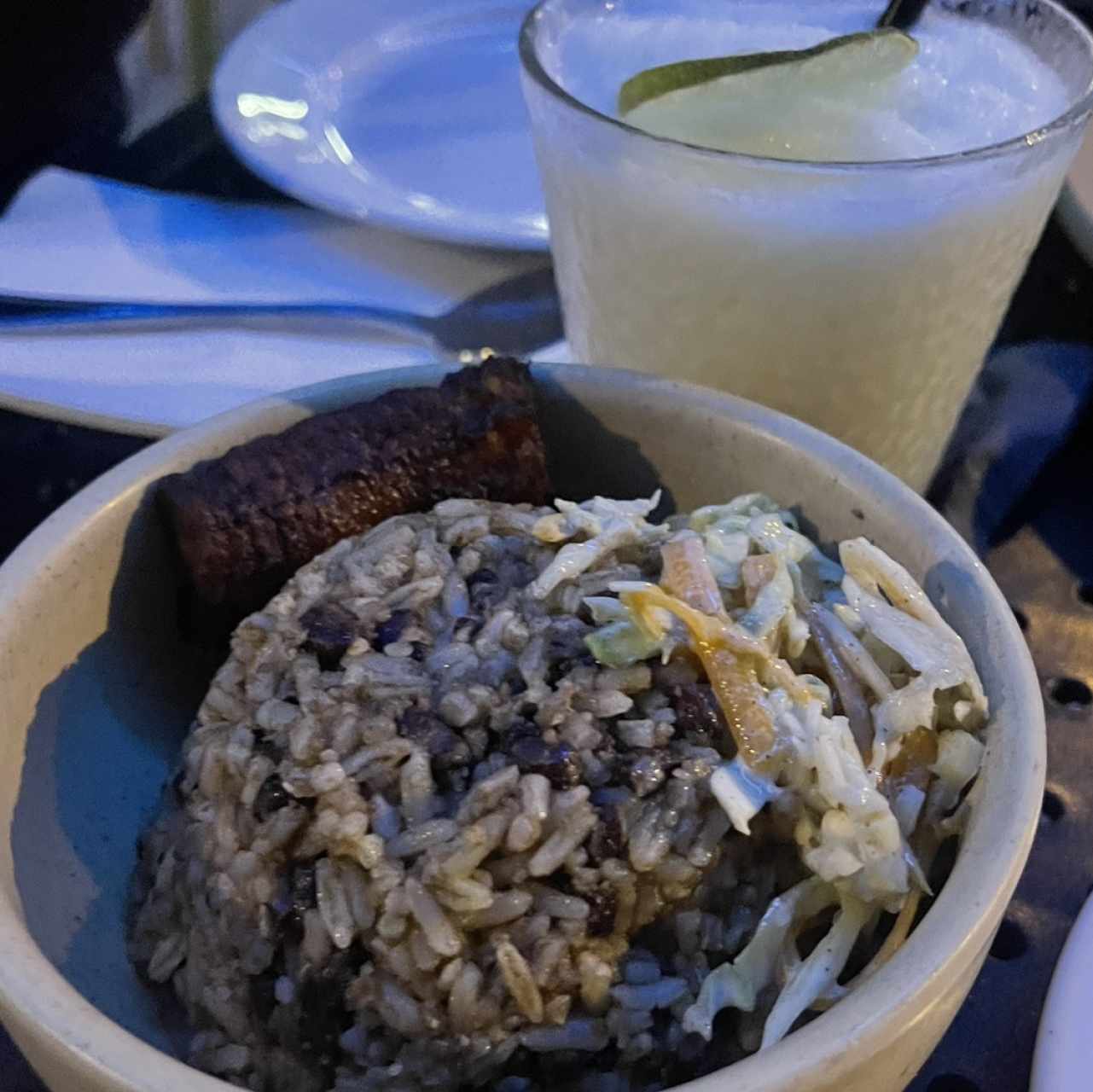 Arroz con Coco y Frijoles ( Vegano)