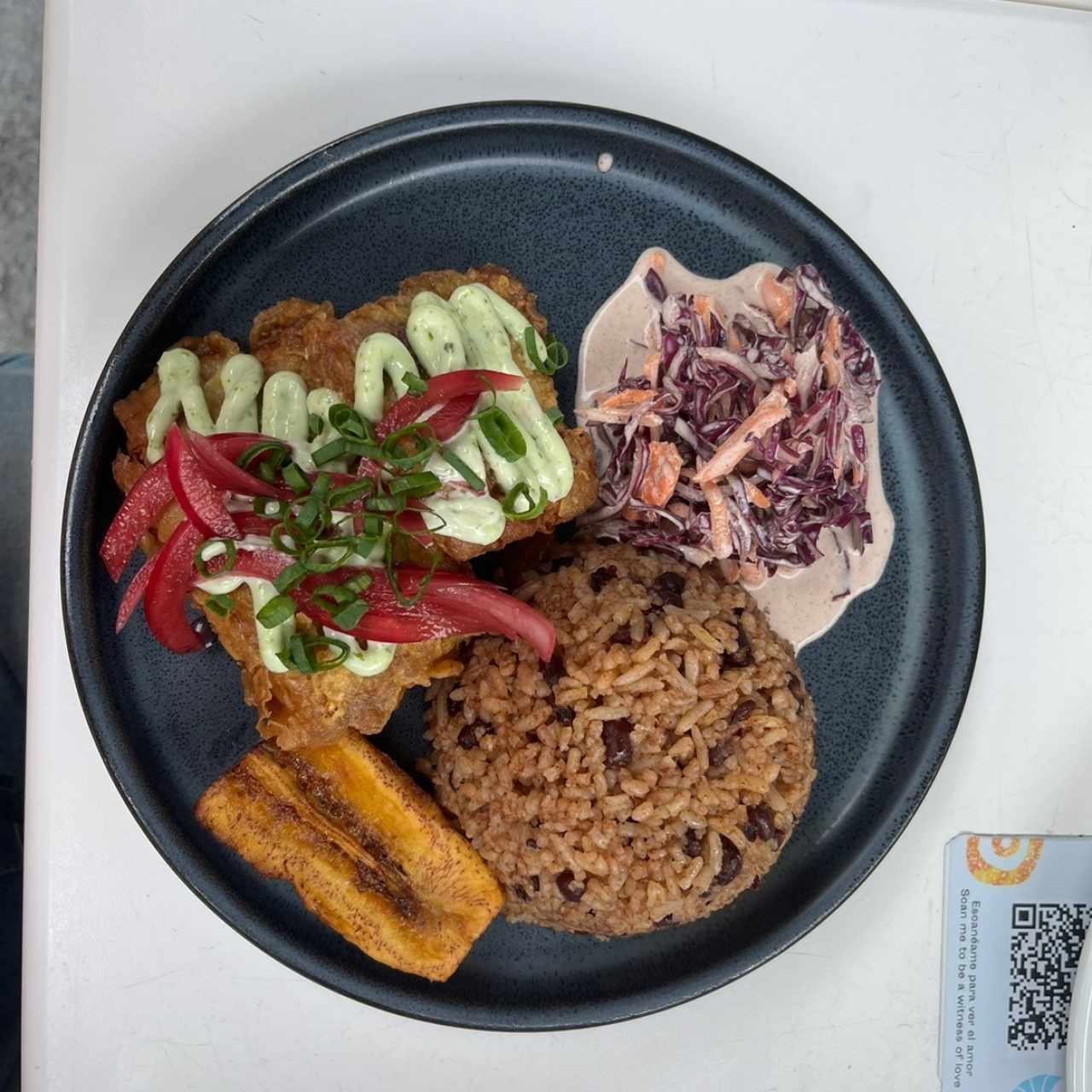 Filete del día con arroz con coco