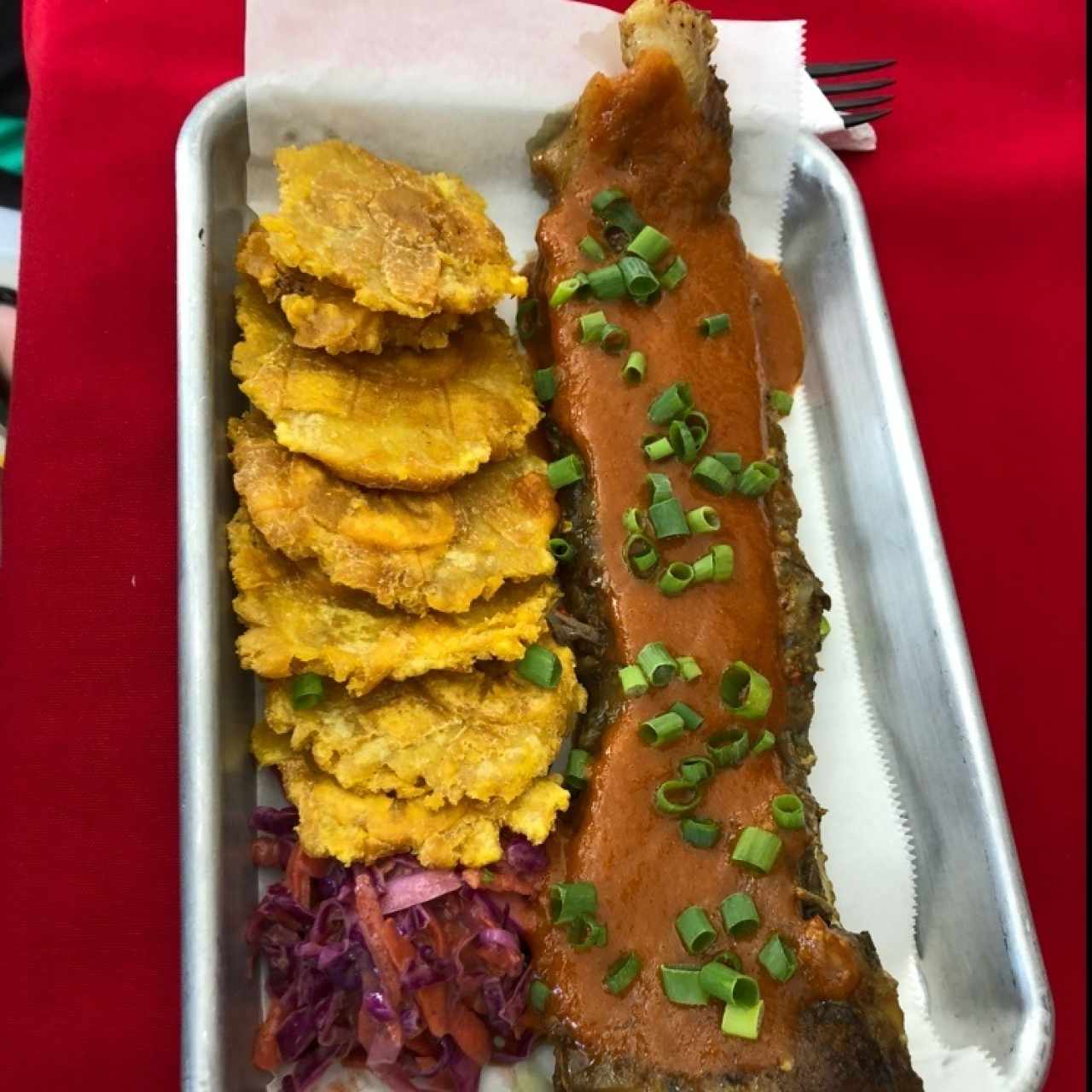 costilla en salsa caribeña