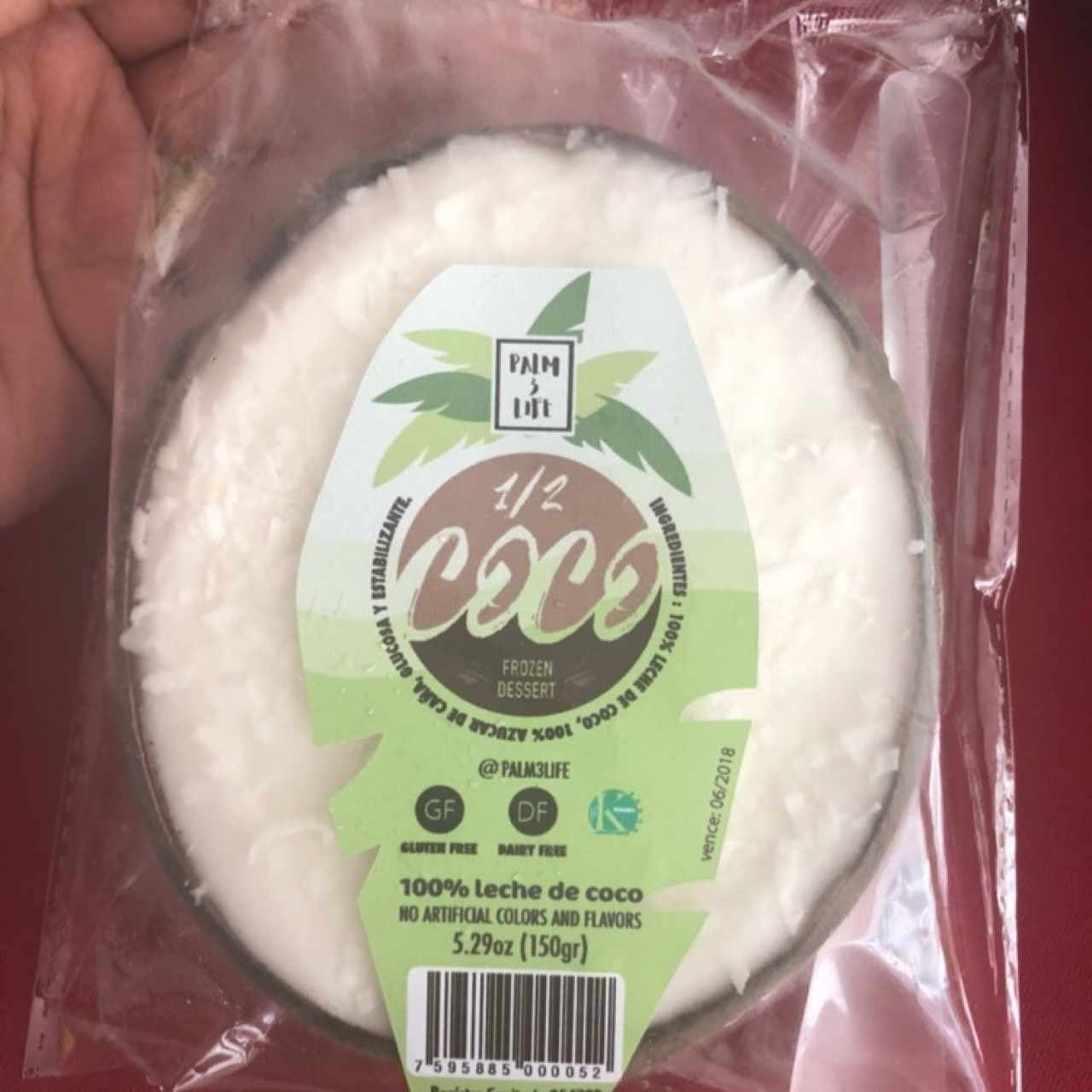 helado de coco vegano 