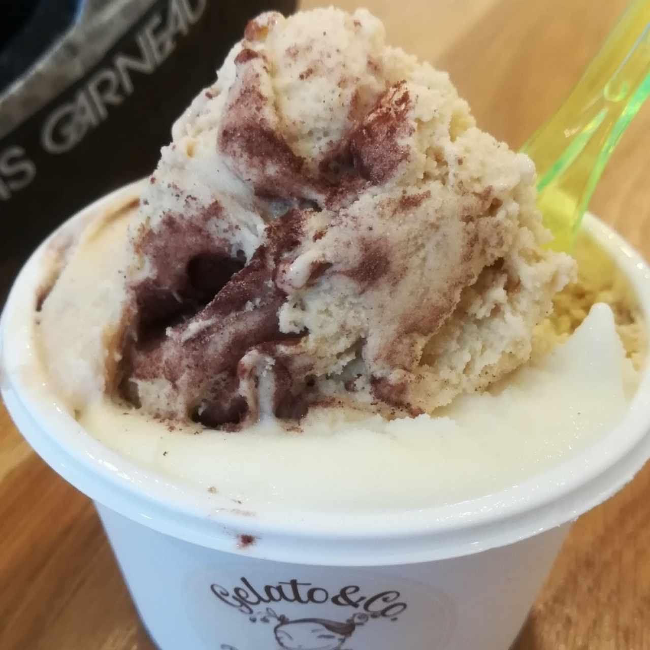 Gelato de Mascarpone y Tiramisú