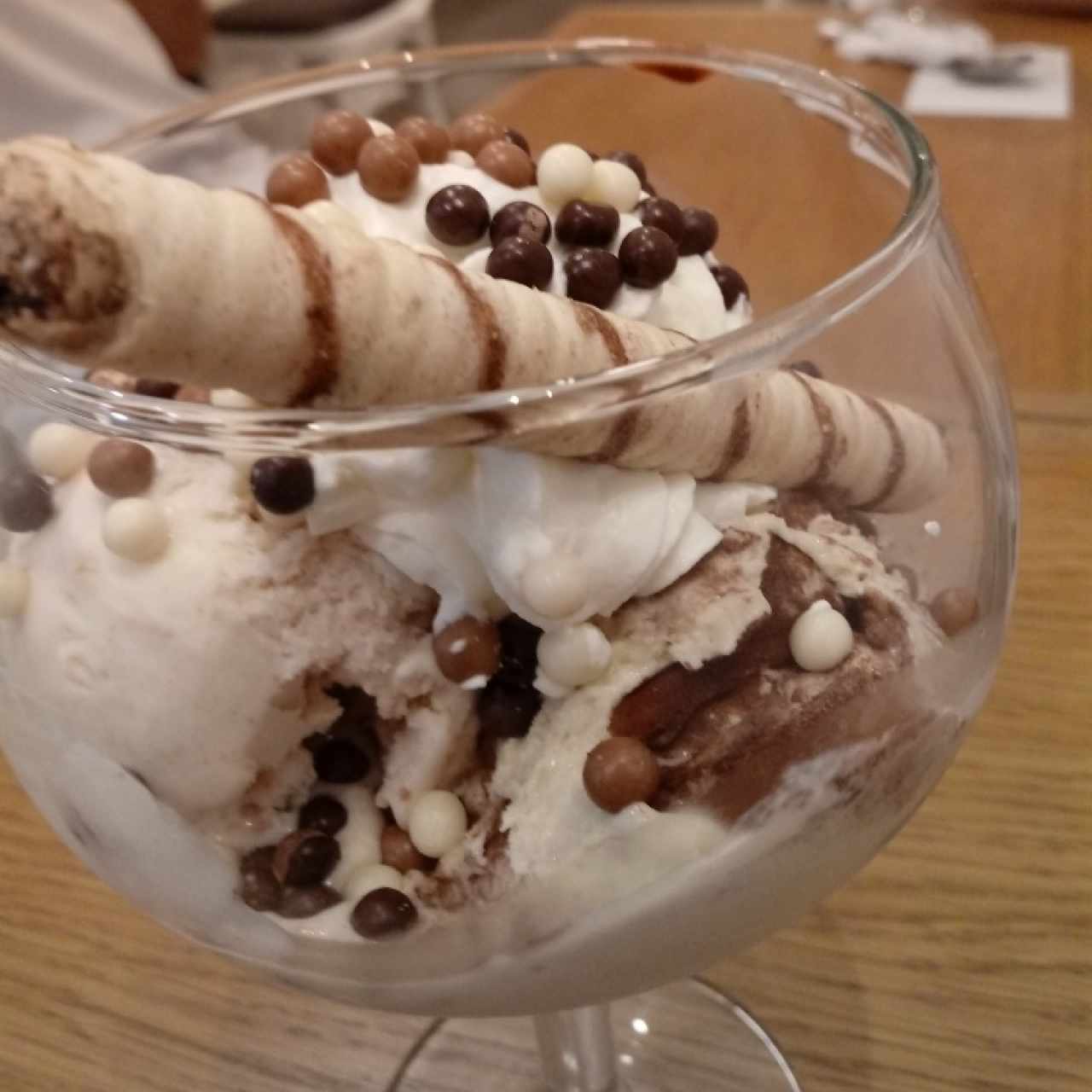 copa de helado (tiramisu, cheesecake y abuelo chombo)