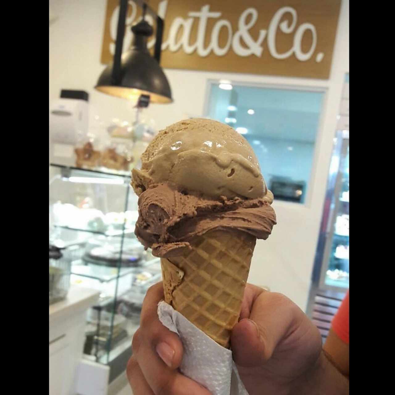 Cono de dulce de leche y rocher ❤