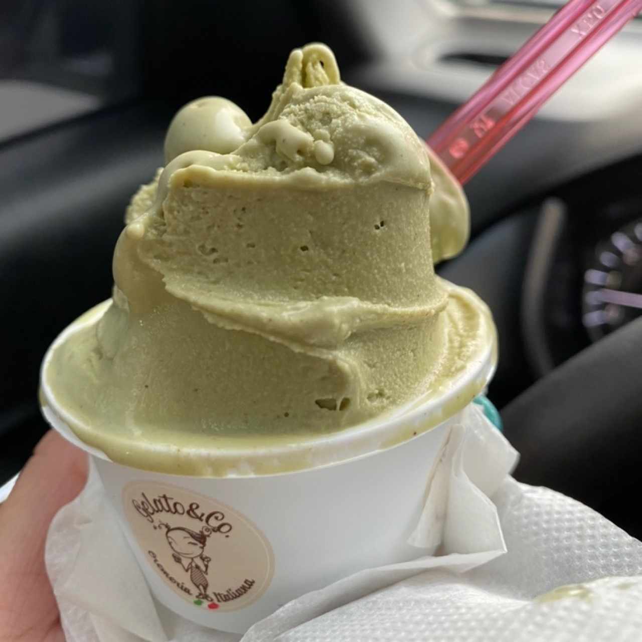 helado pistacho