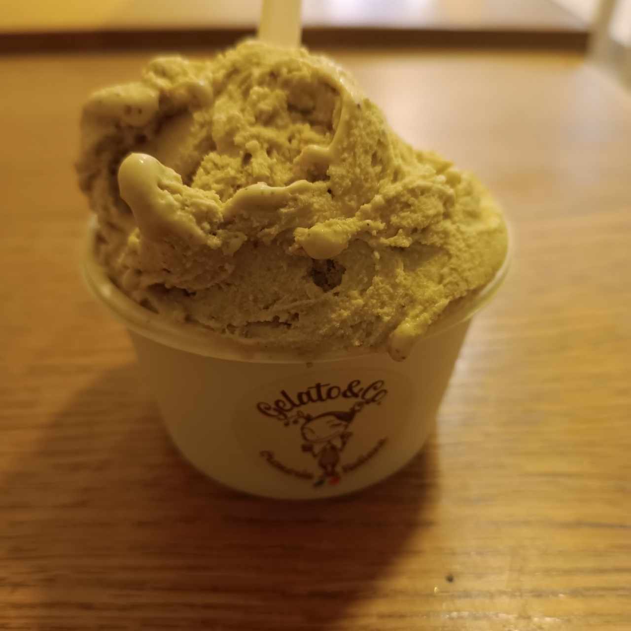 Helado de pistacho 