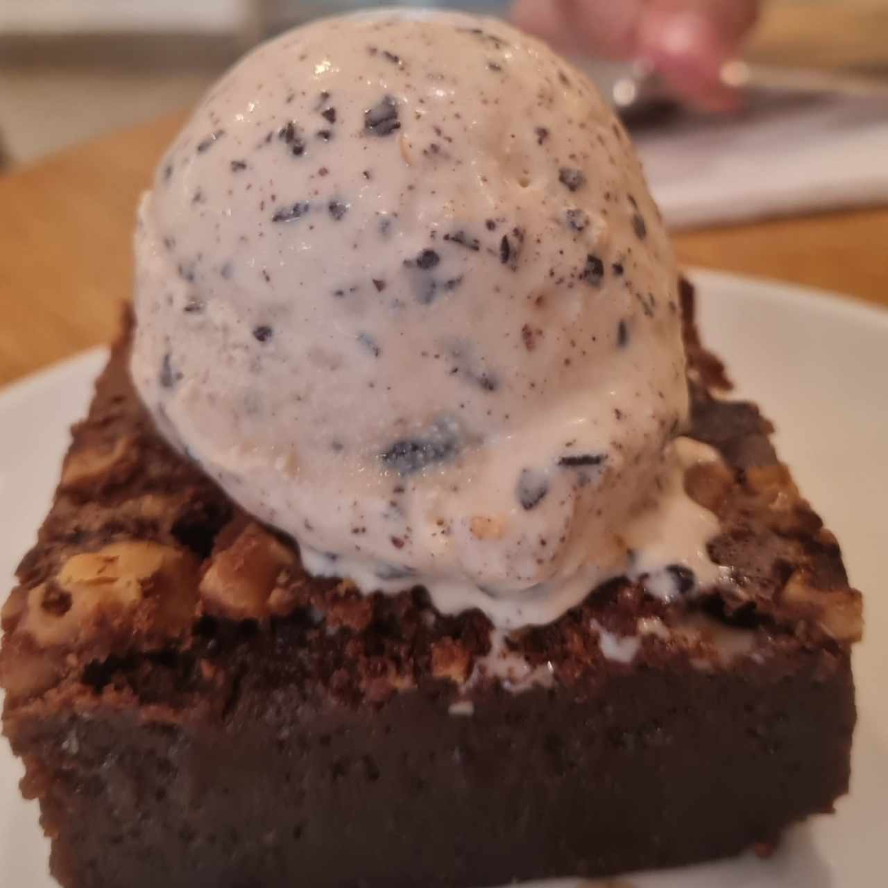 Brownie con gelato