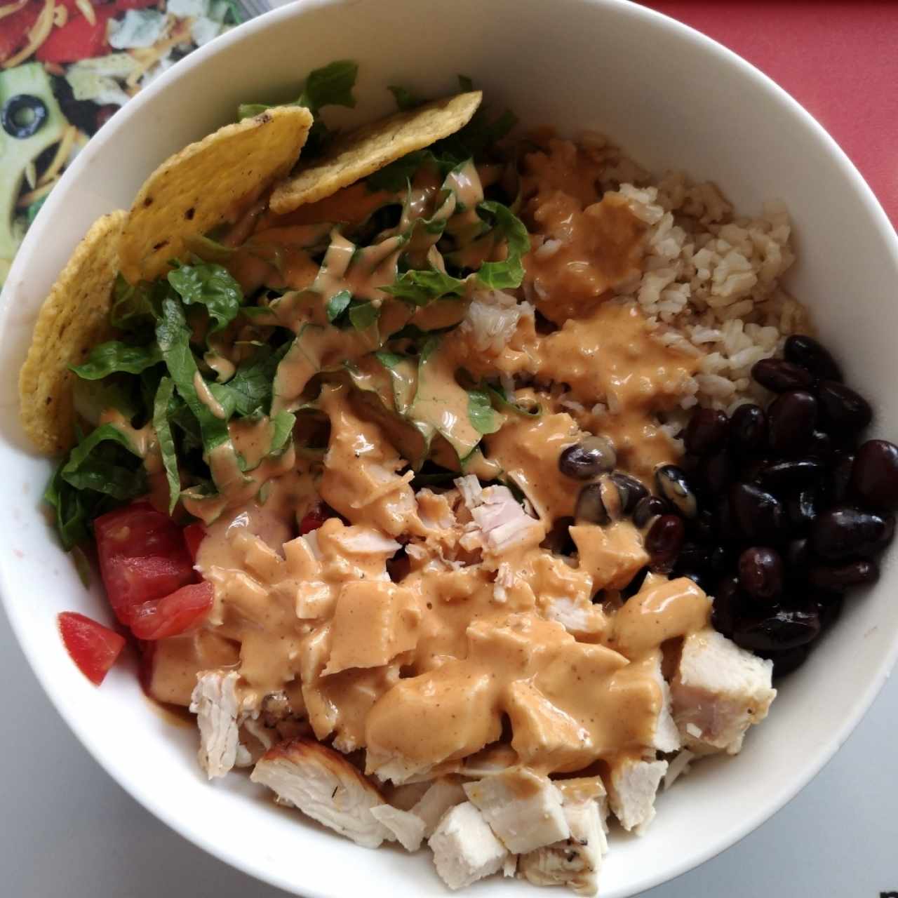 Chipotle chicken bowl