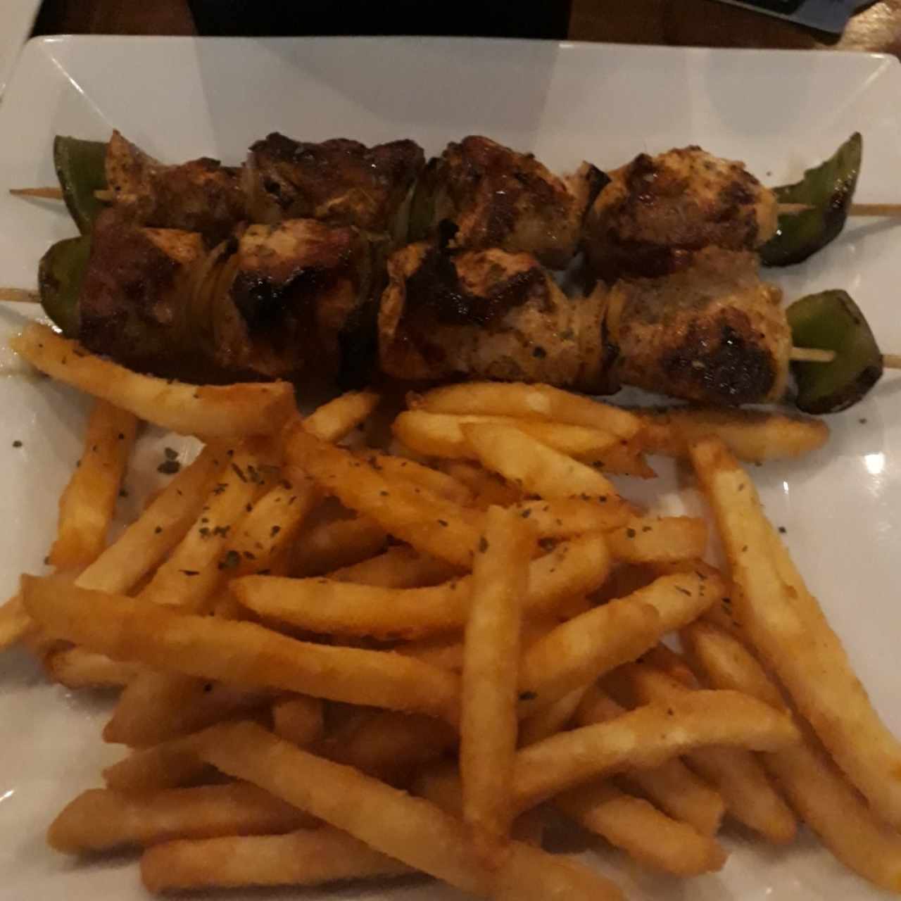 Brochetas de pollo