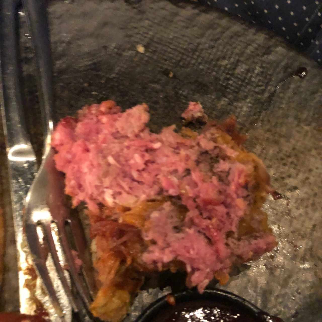 uncooked burger 