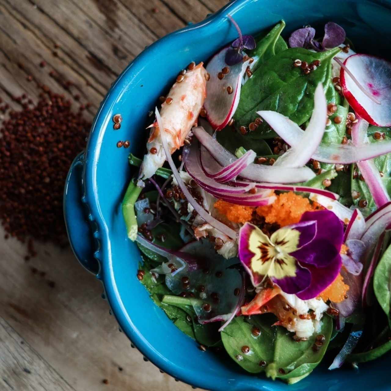 ENSALADA DE LANGOSTA CON QUÍNOA