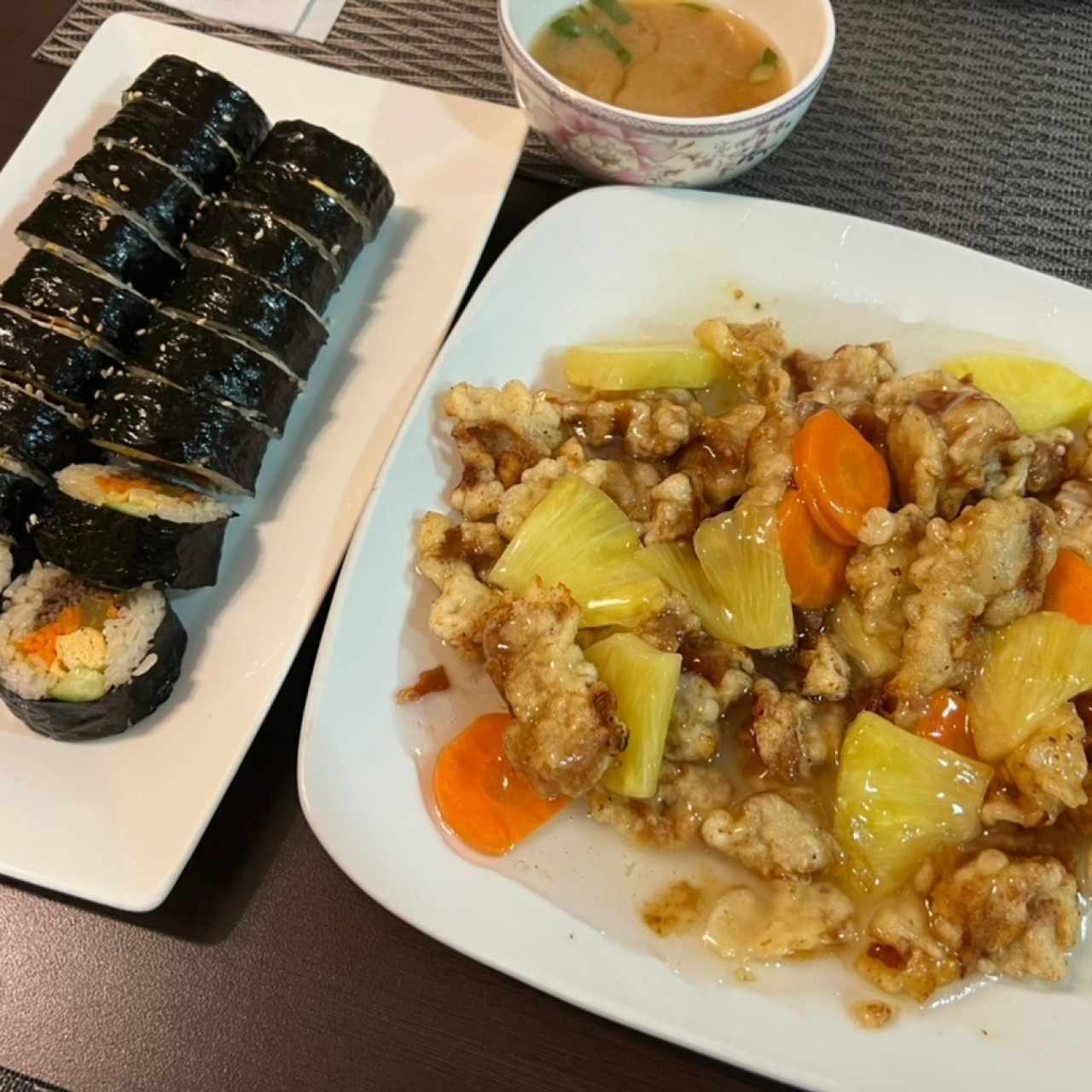 Gimbap and tansuyuk