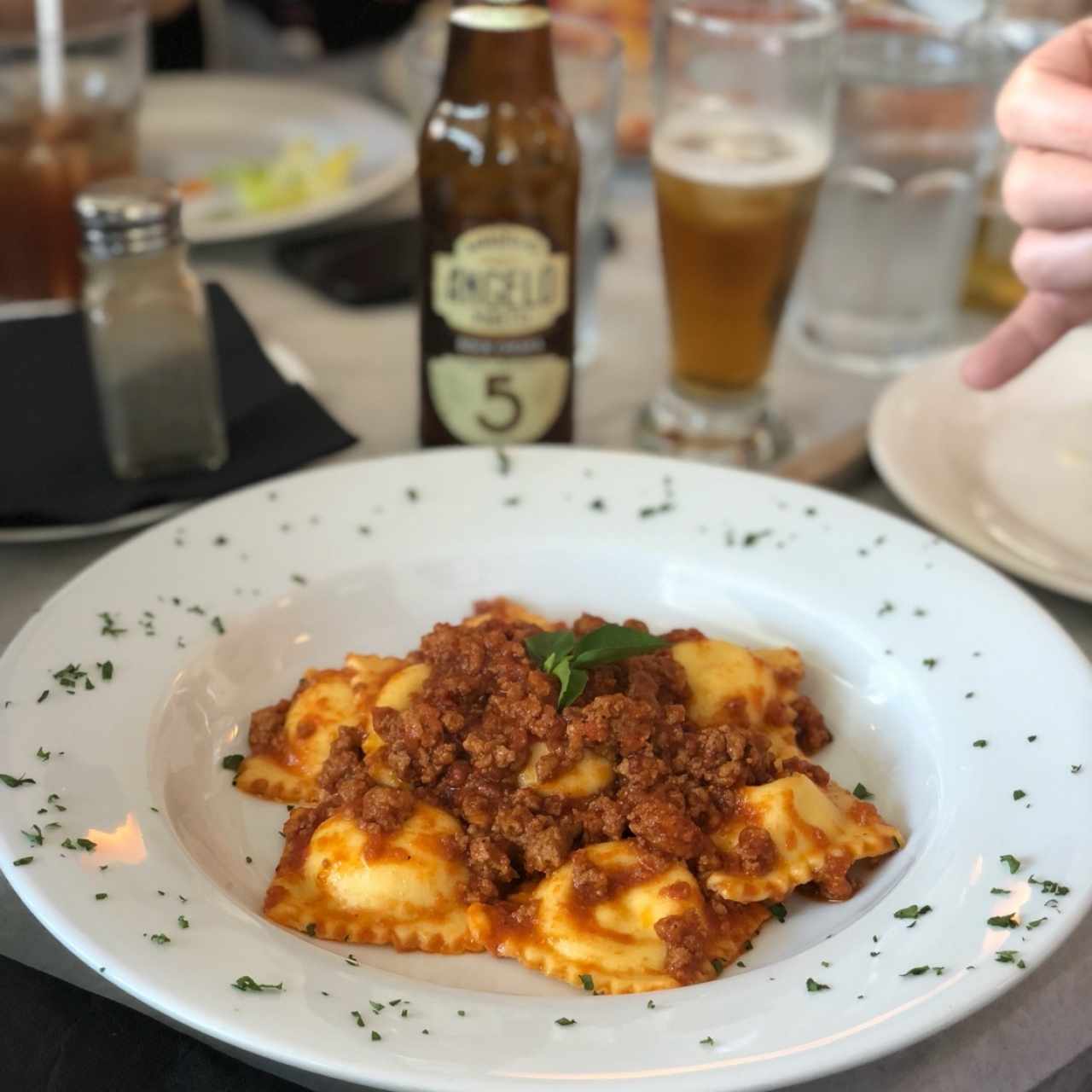 Ravioli de Ricotta y Parmigiano Bolognese