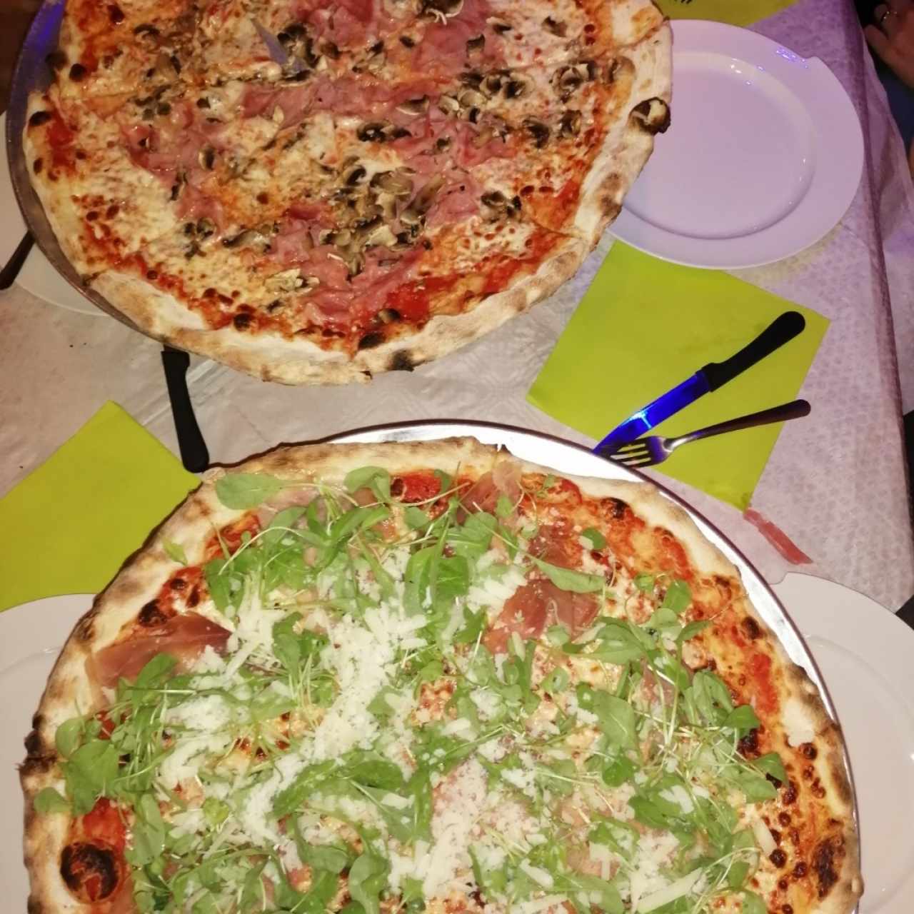 pizza prosciutto e funghi