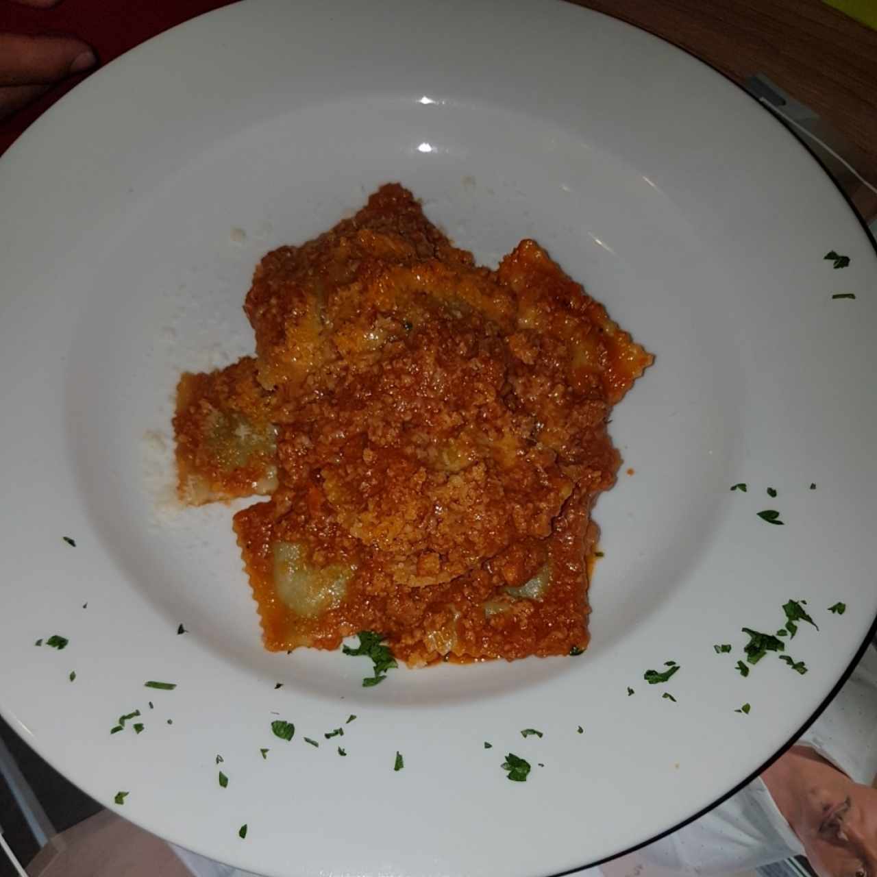 ravioli con carne