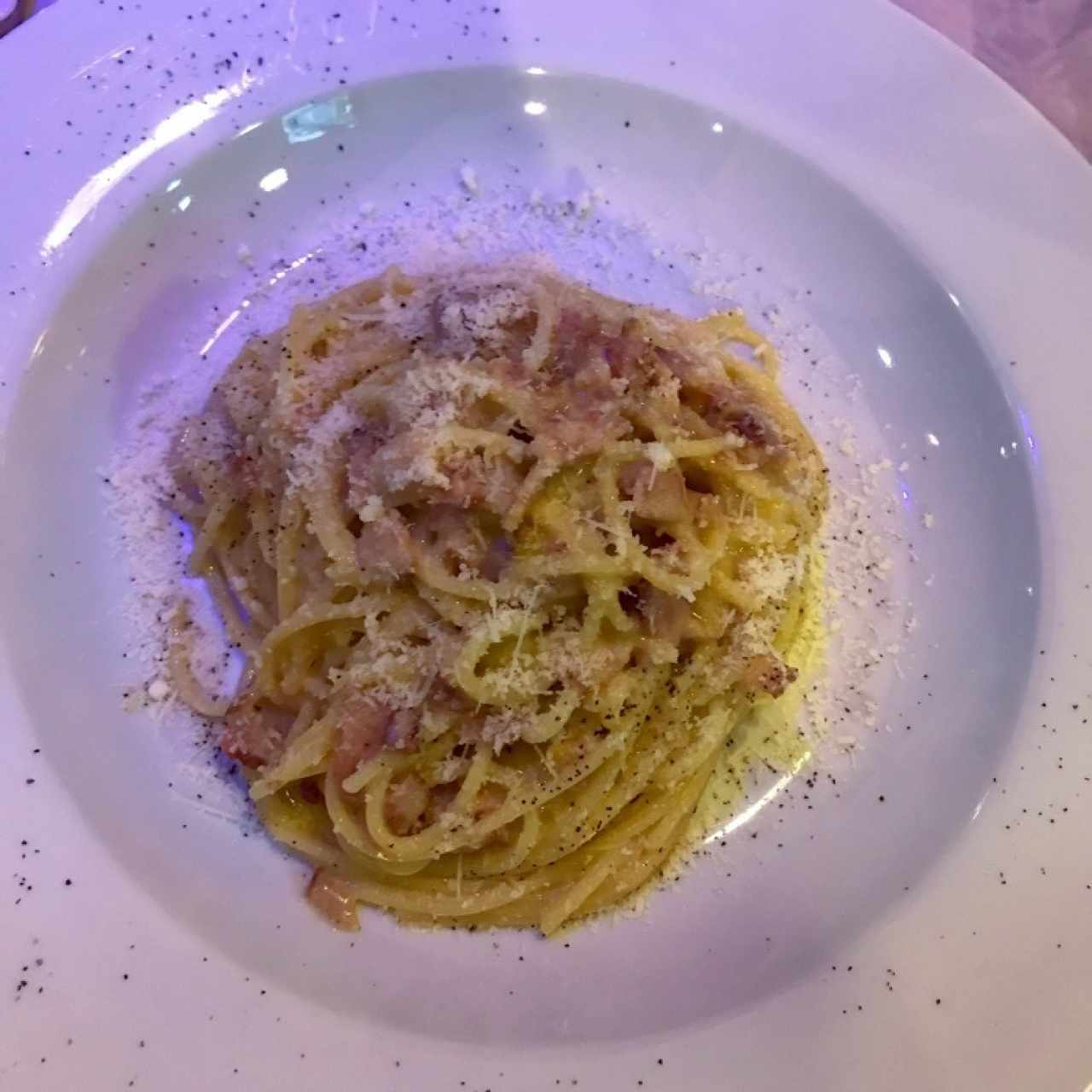 Spaguetti a la carbonara