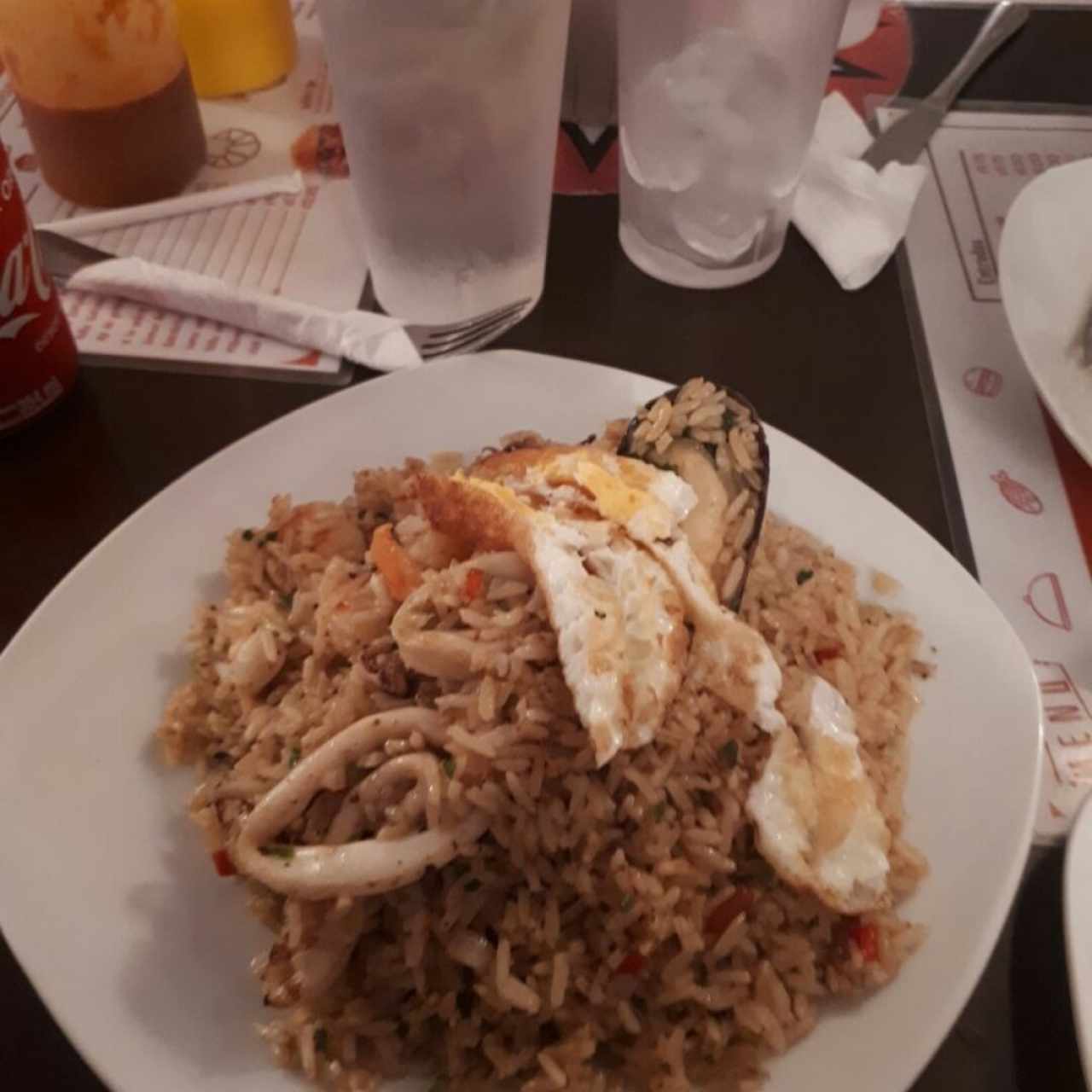 arroz chaufa de mariscos