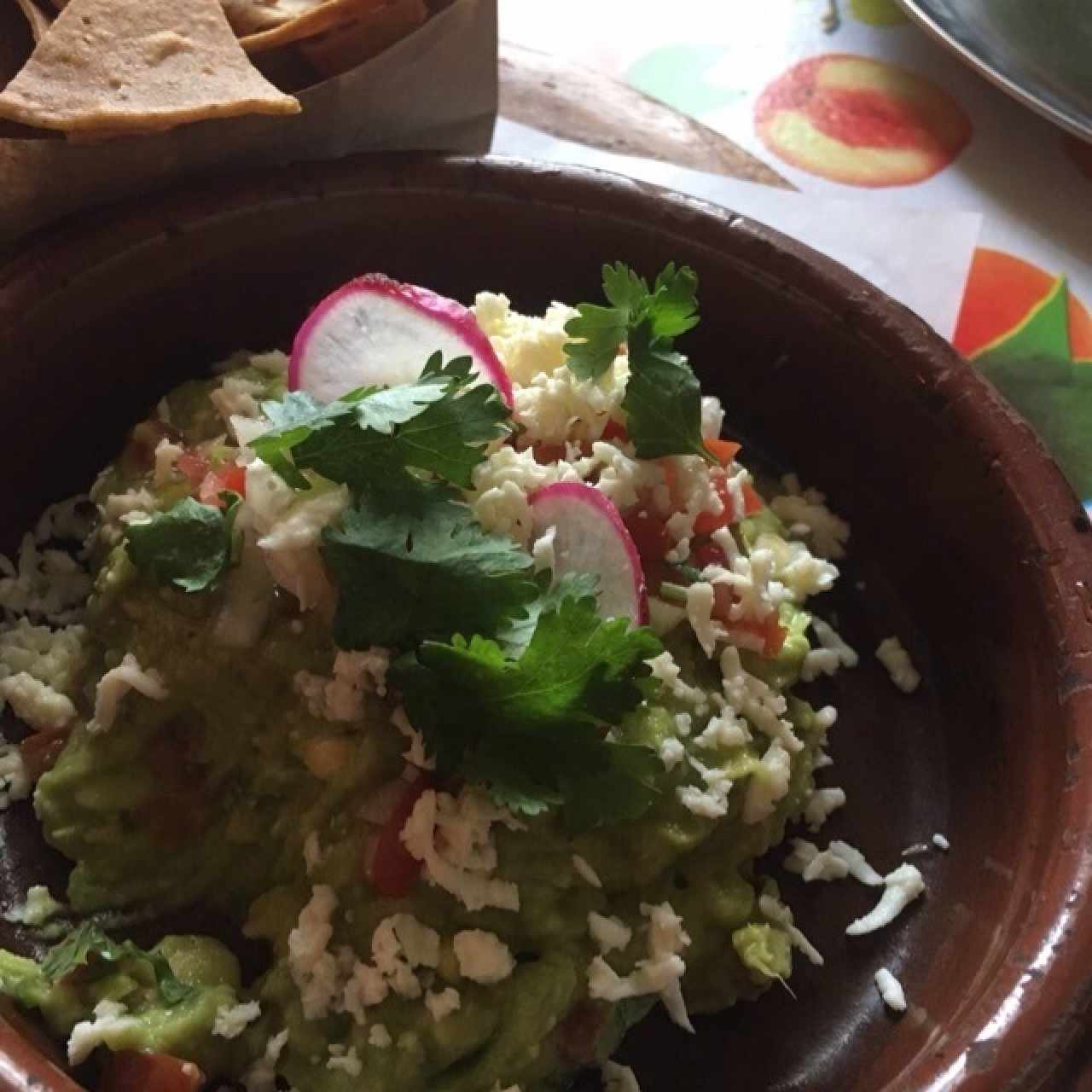 Guacamole y Totopos