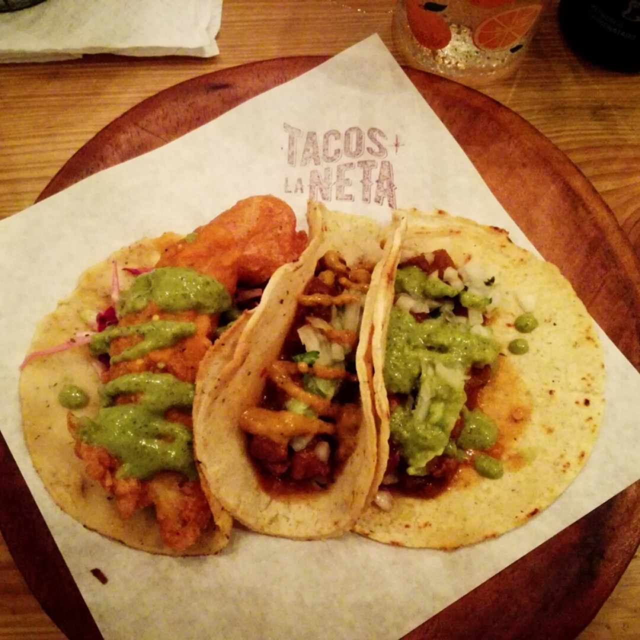 Tacos de bistec y de pescado capeado!