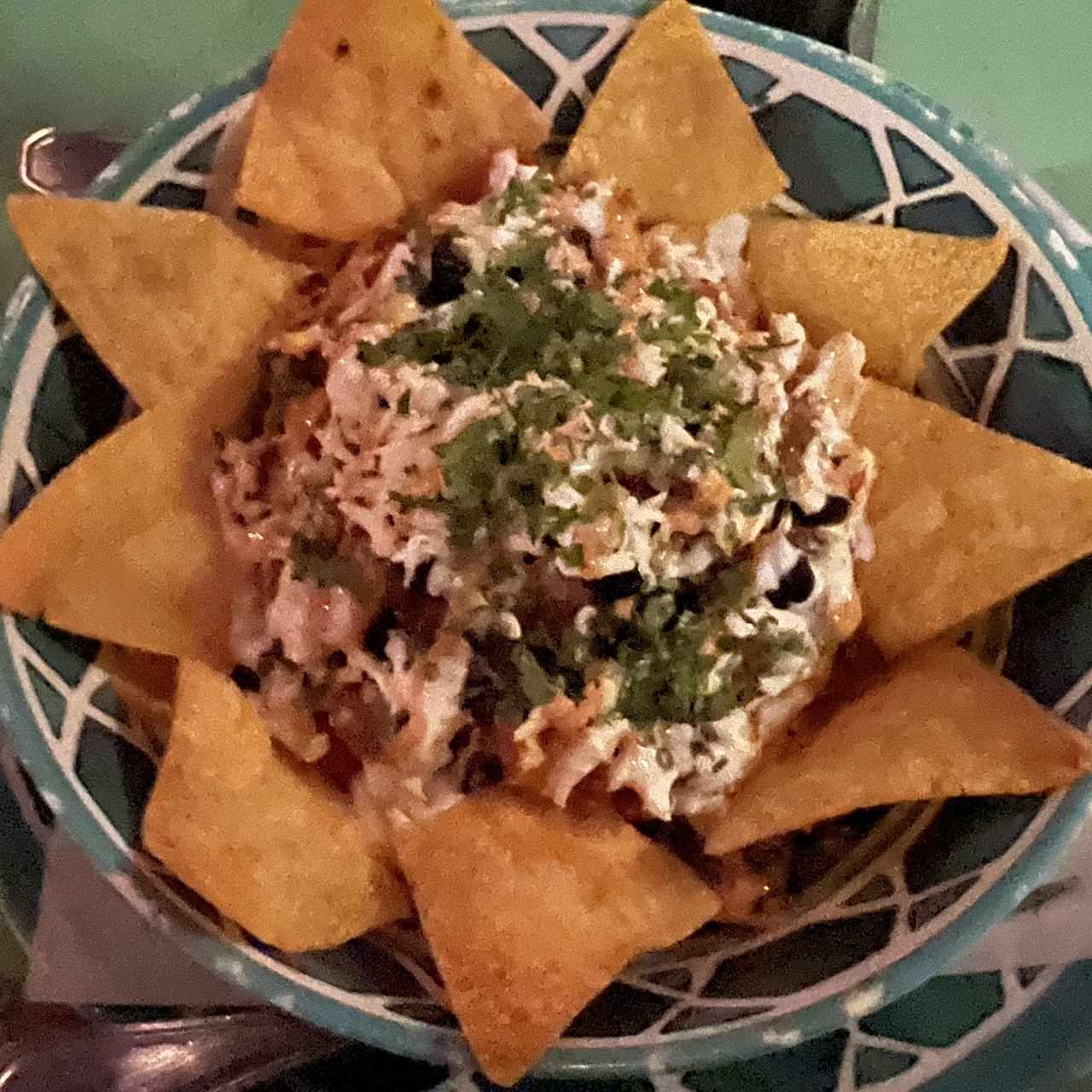 Nachos con pollo