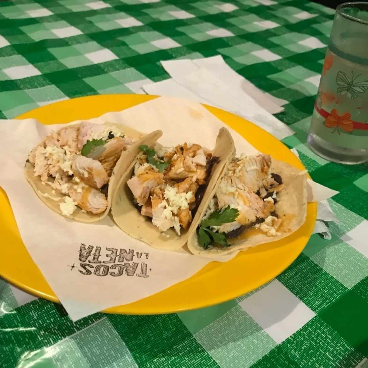 tacos de pollo