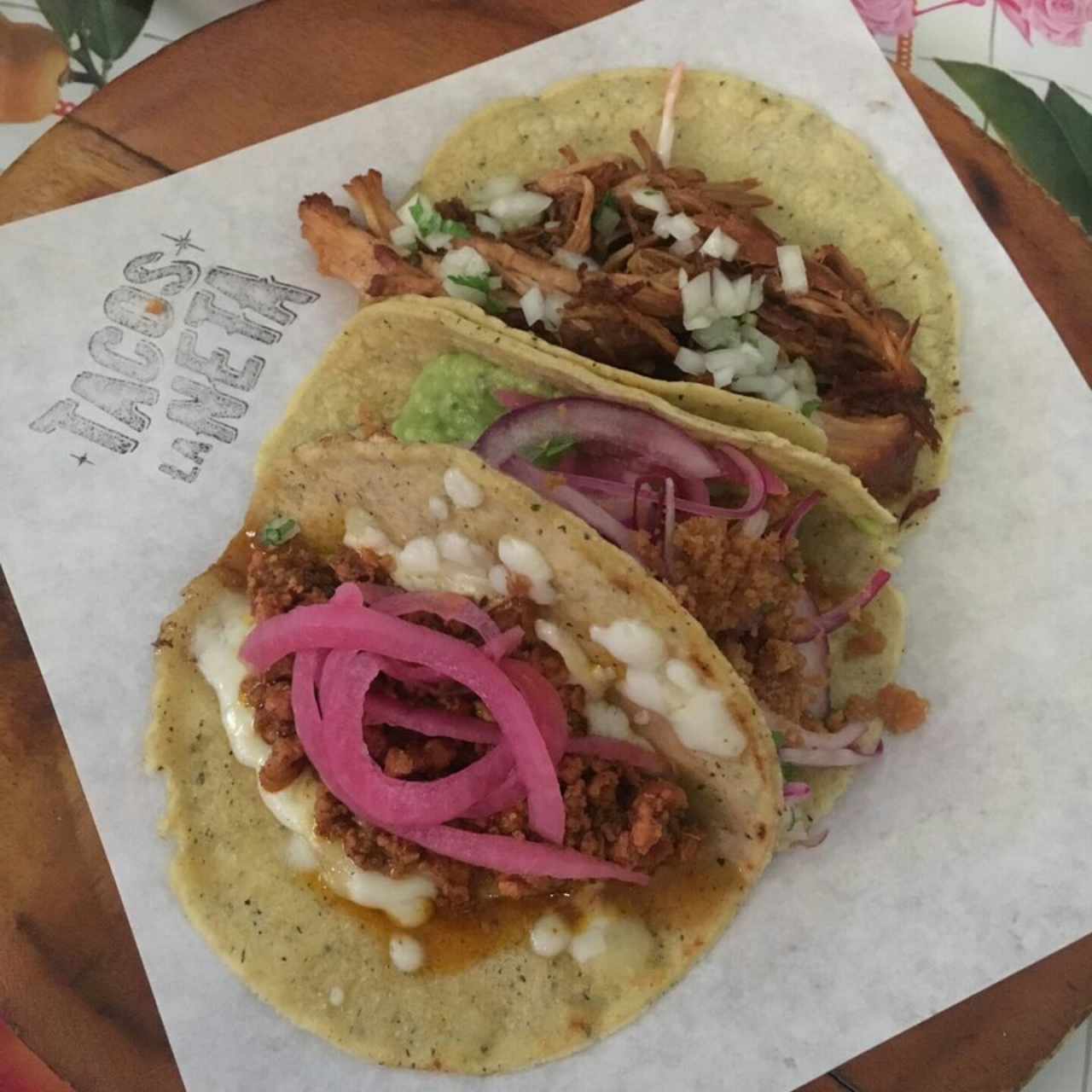 trío de tacos