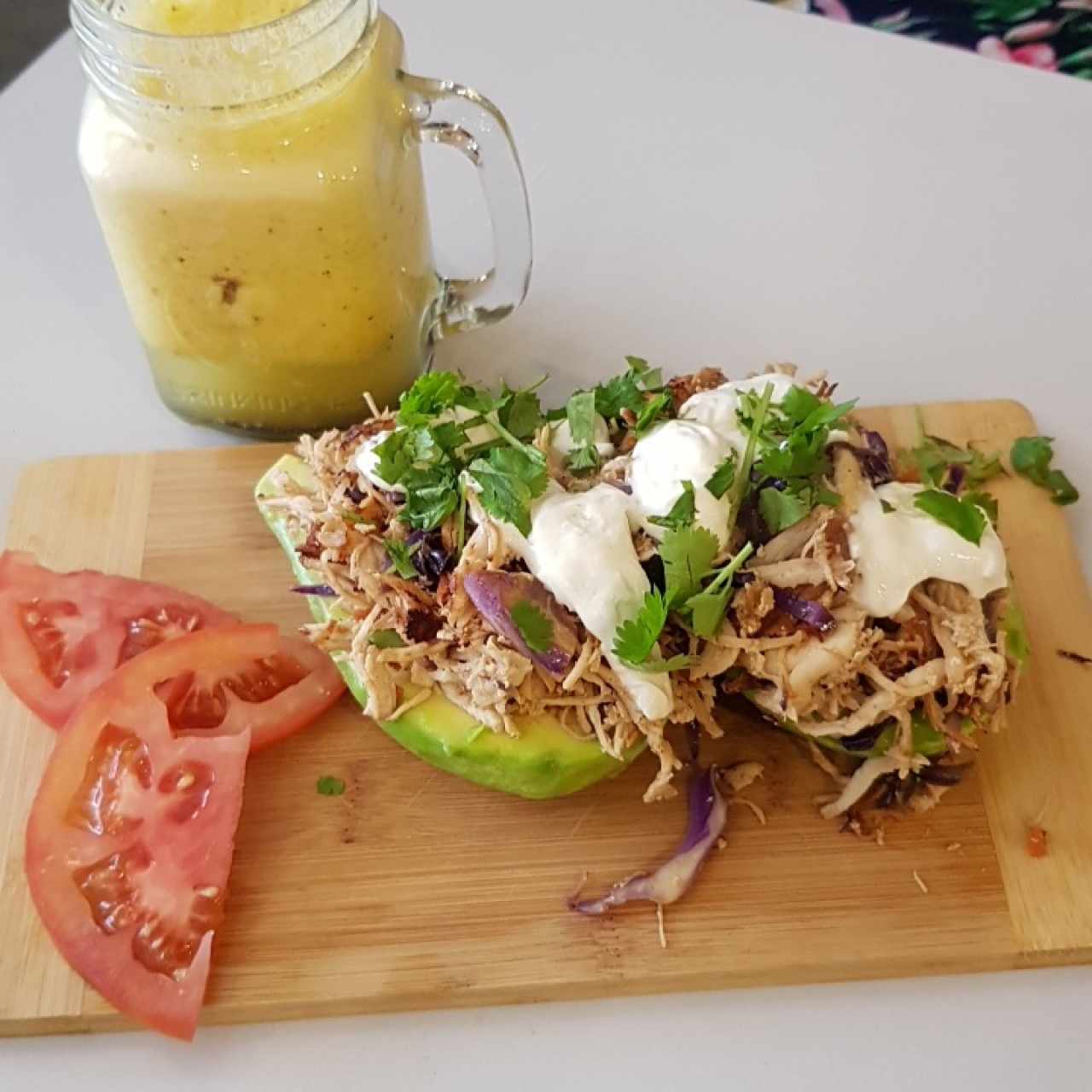 avocado bowl with chicken