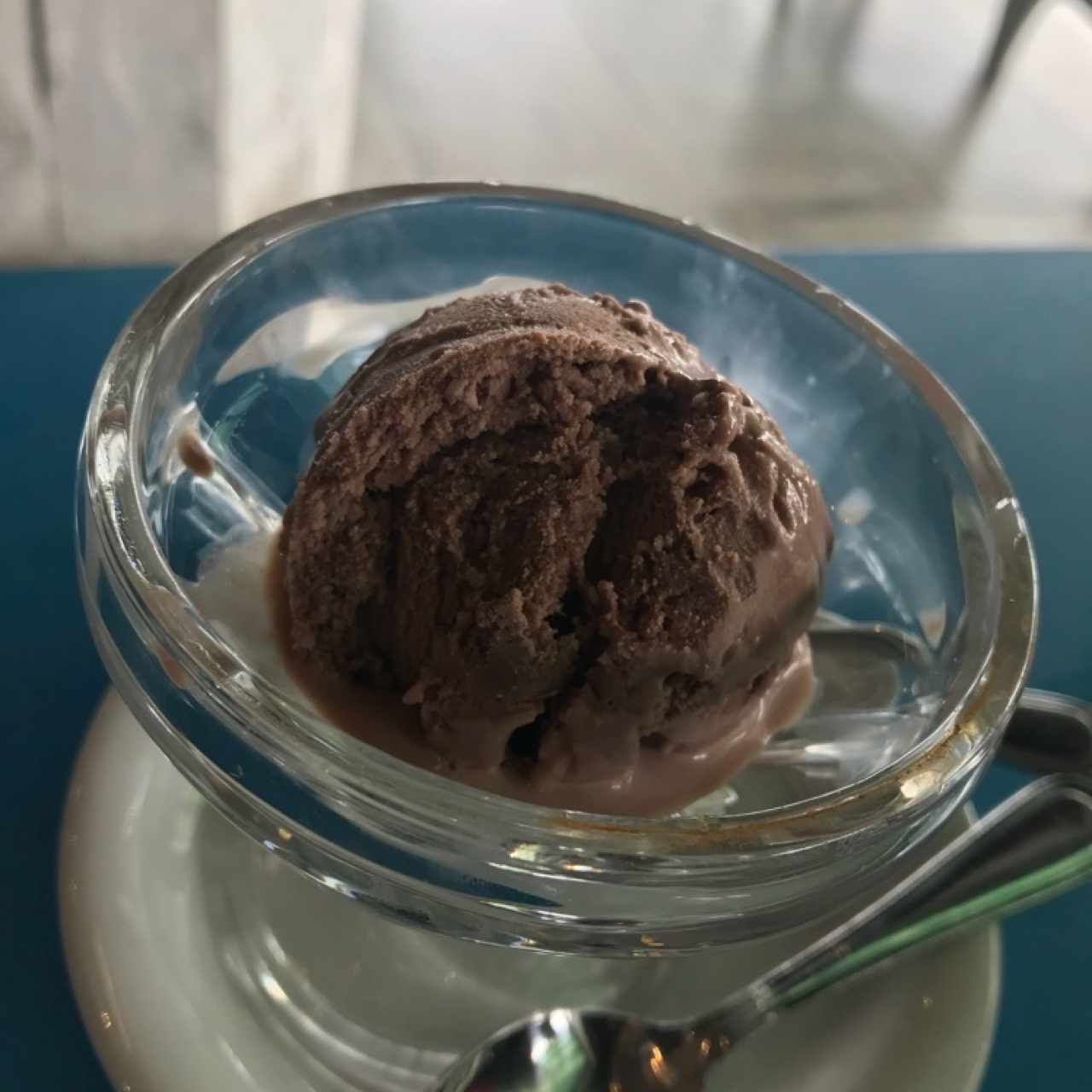 Helado de chocolate