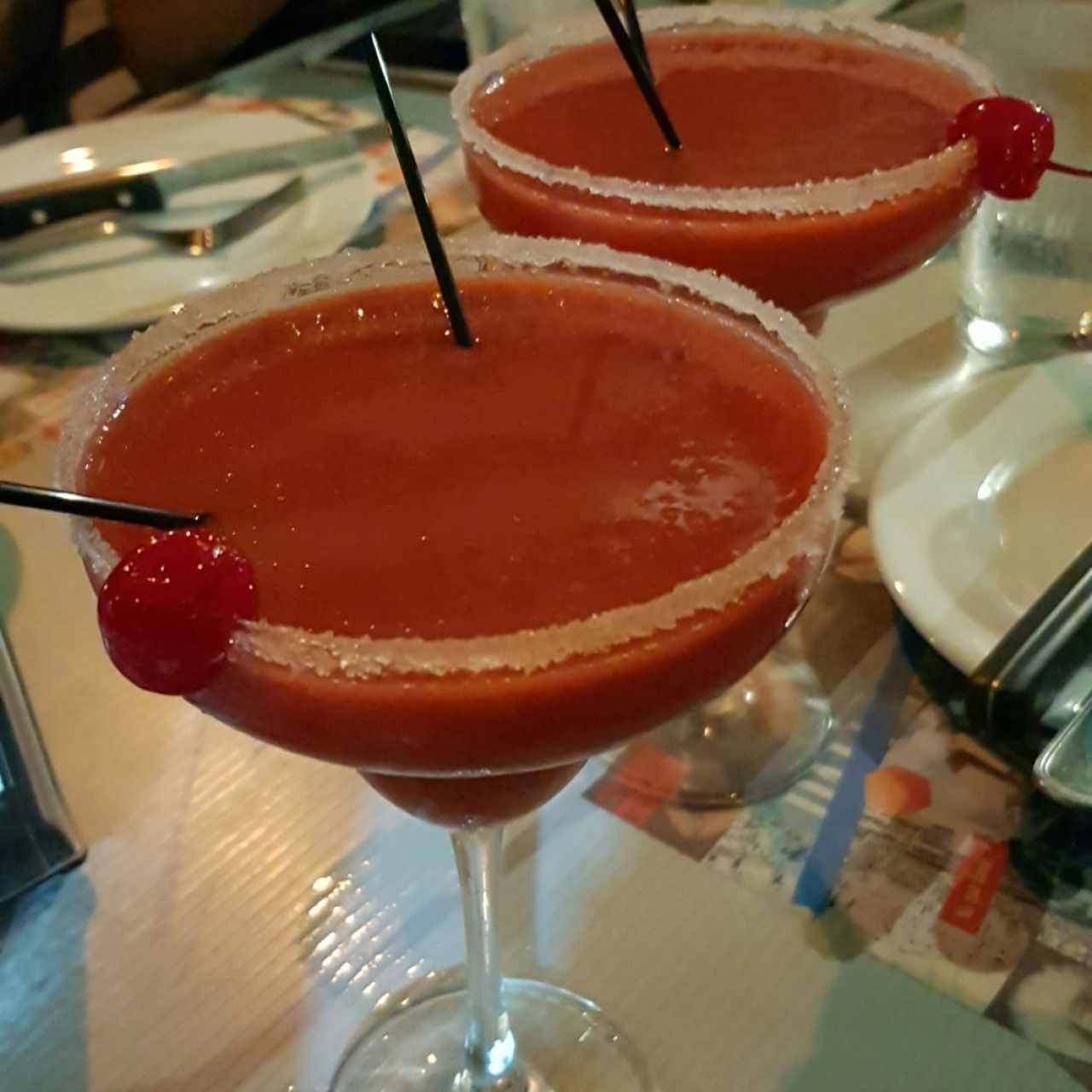 Margaritas de fresa