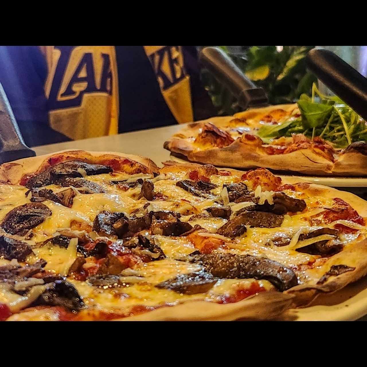 pizza champiñones