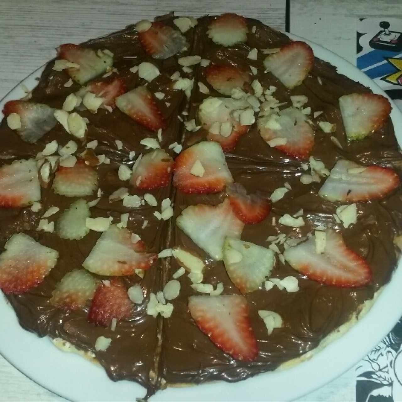 pizza de nutella