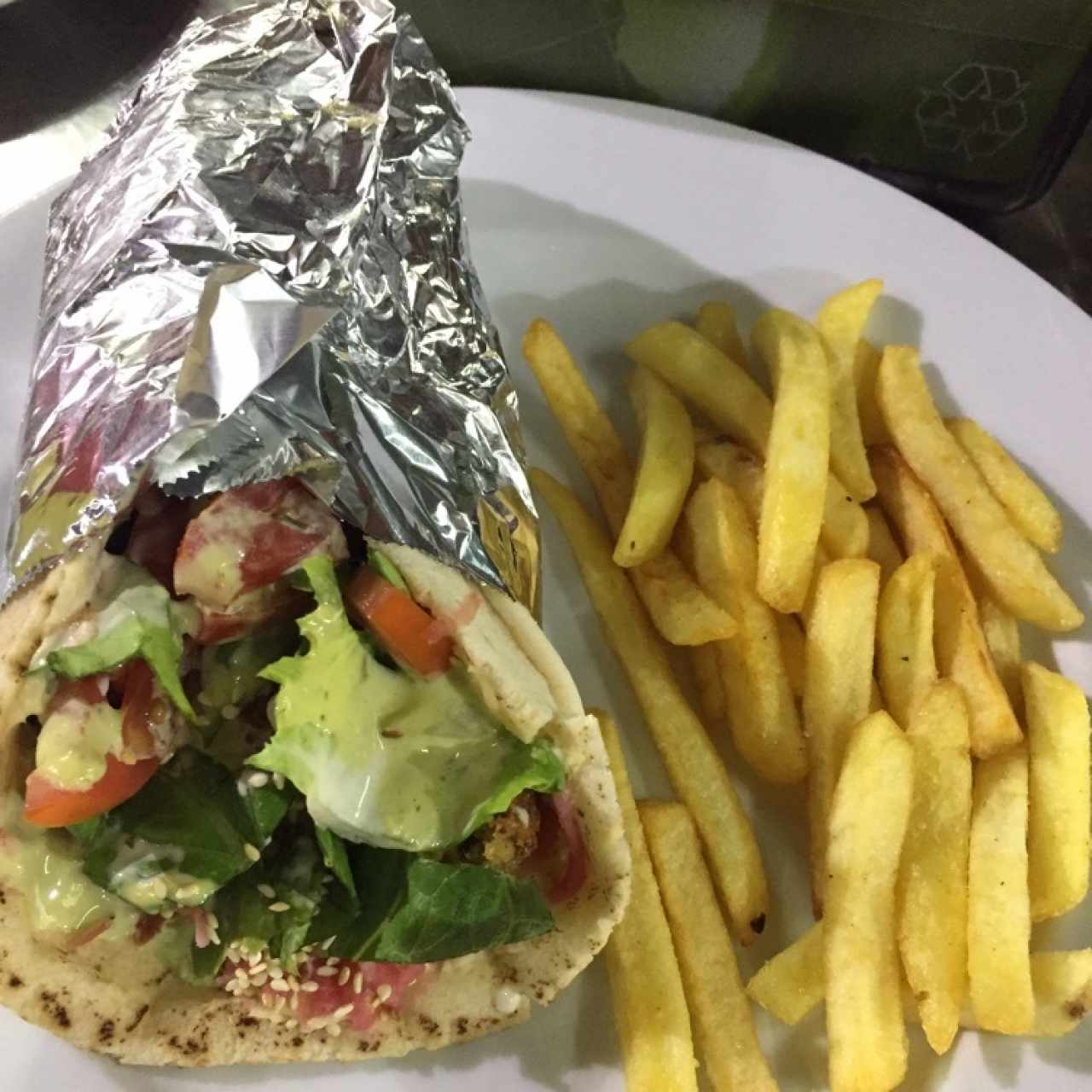 Shawarma de falafel