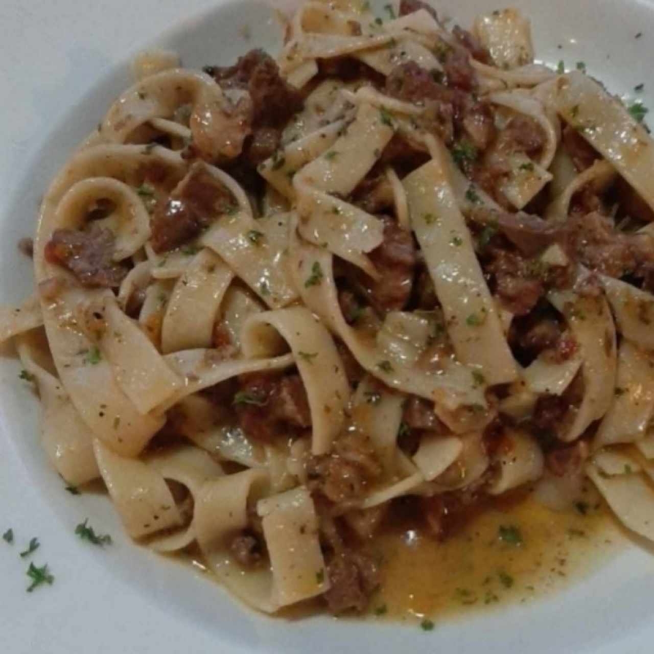 Pasta fresca salsa al olio