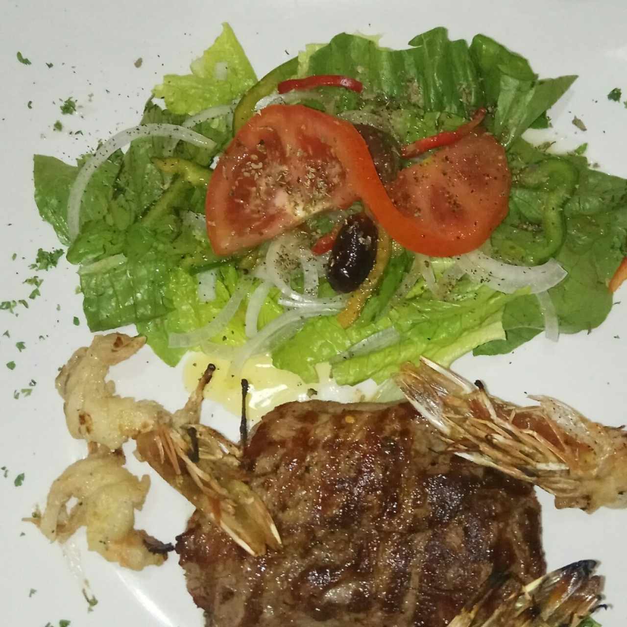 Filete de Res Mar y Tierra