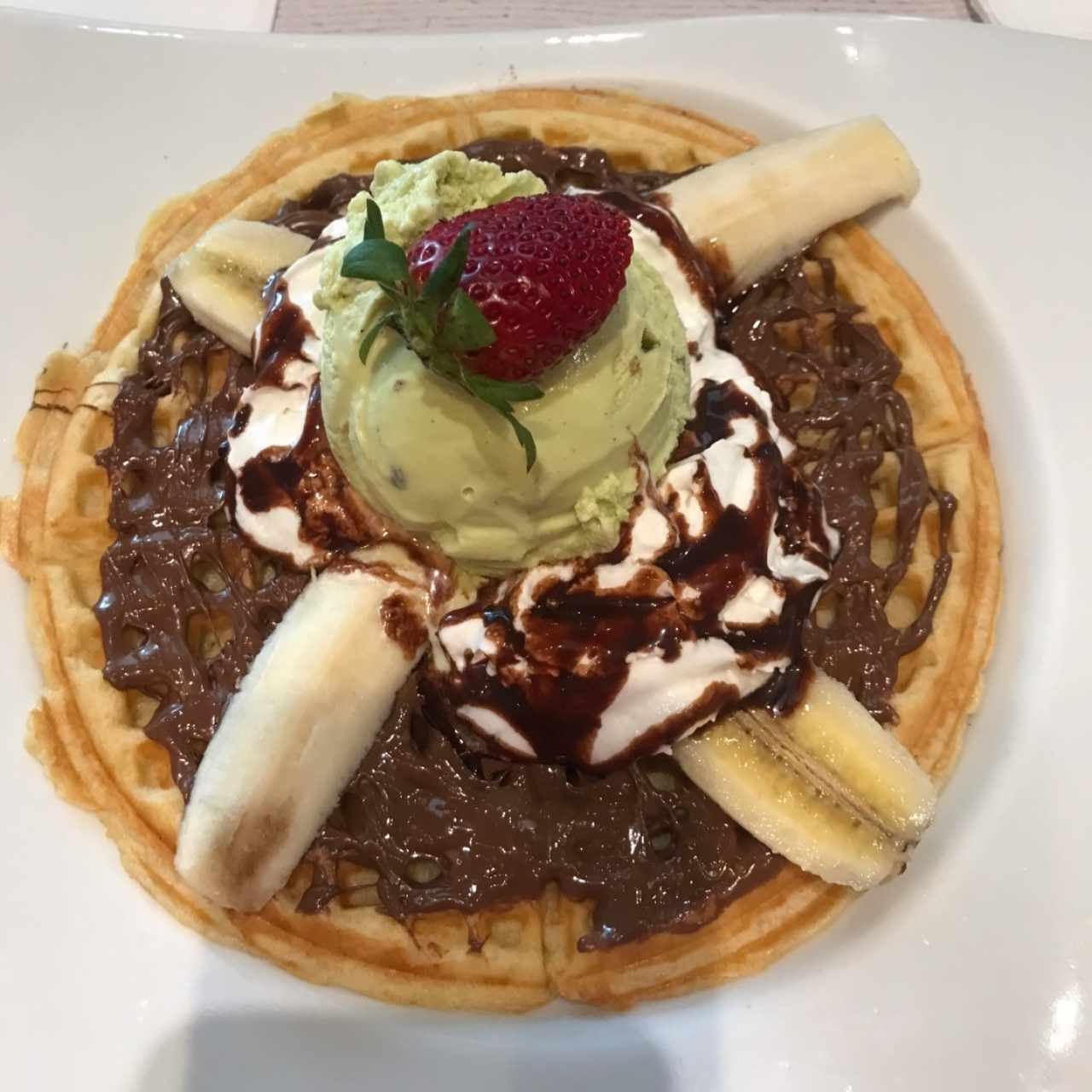 waffle de nuttela