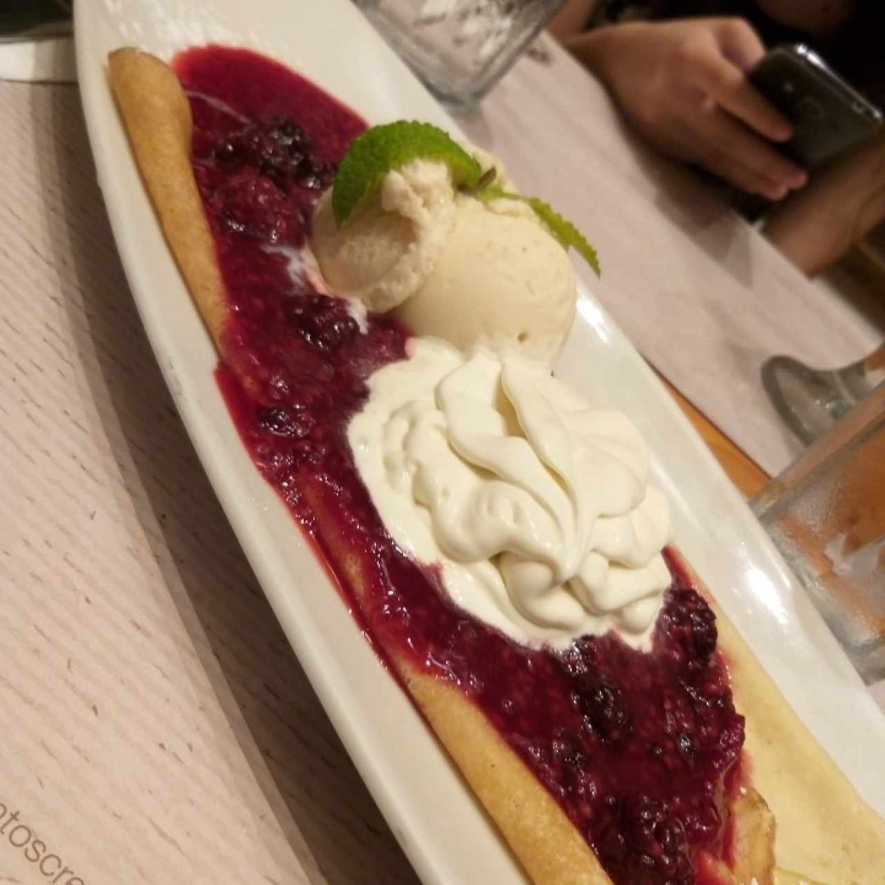 Crepe de Frutos del Bosque