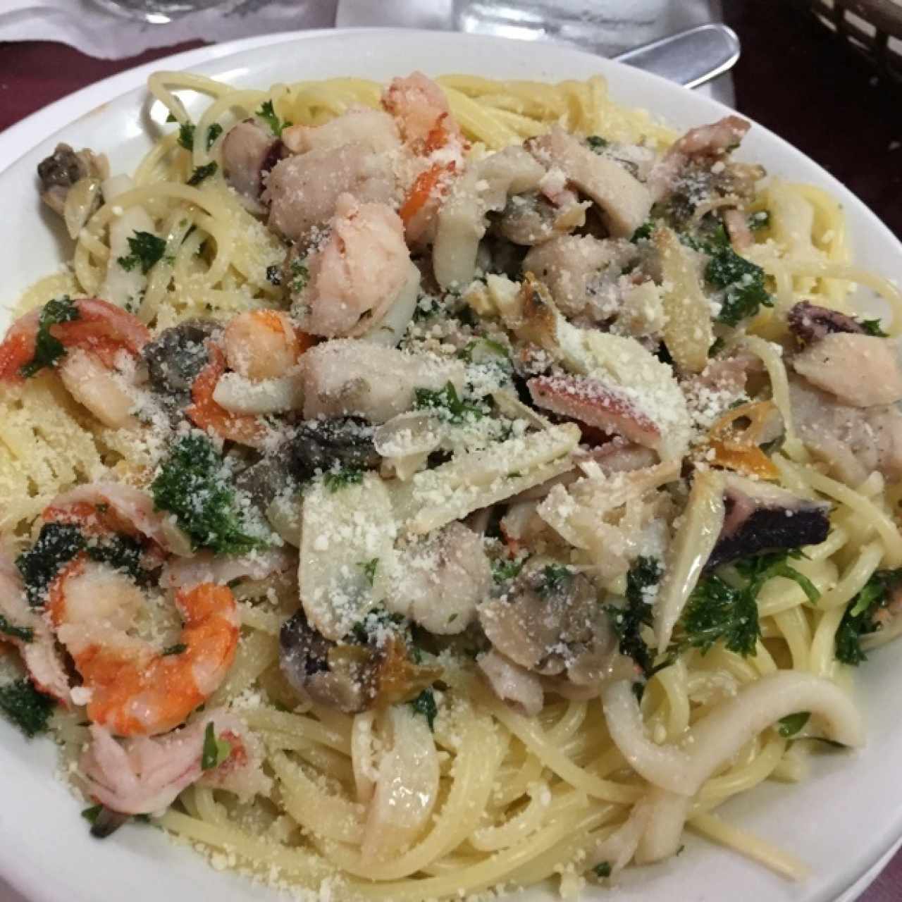 Spaghettini Pescatore al Olio