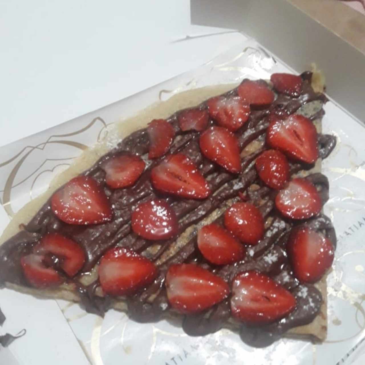 crepe de Nutella con fresas 