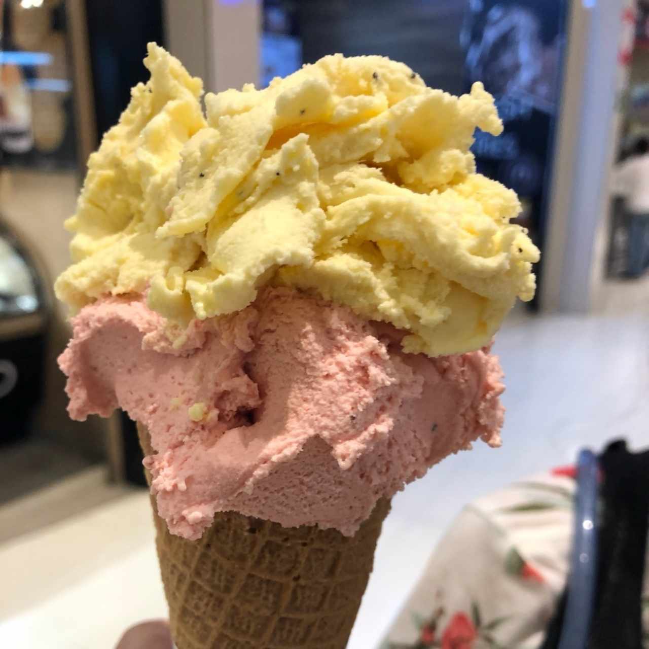 Helado de Fresa con Maracuya