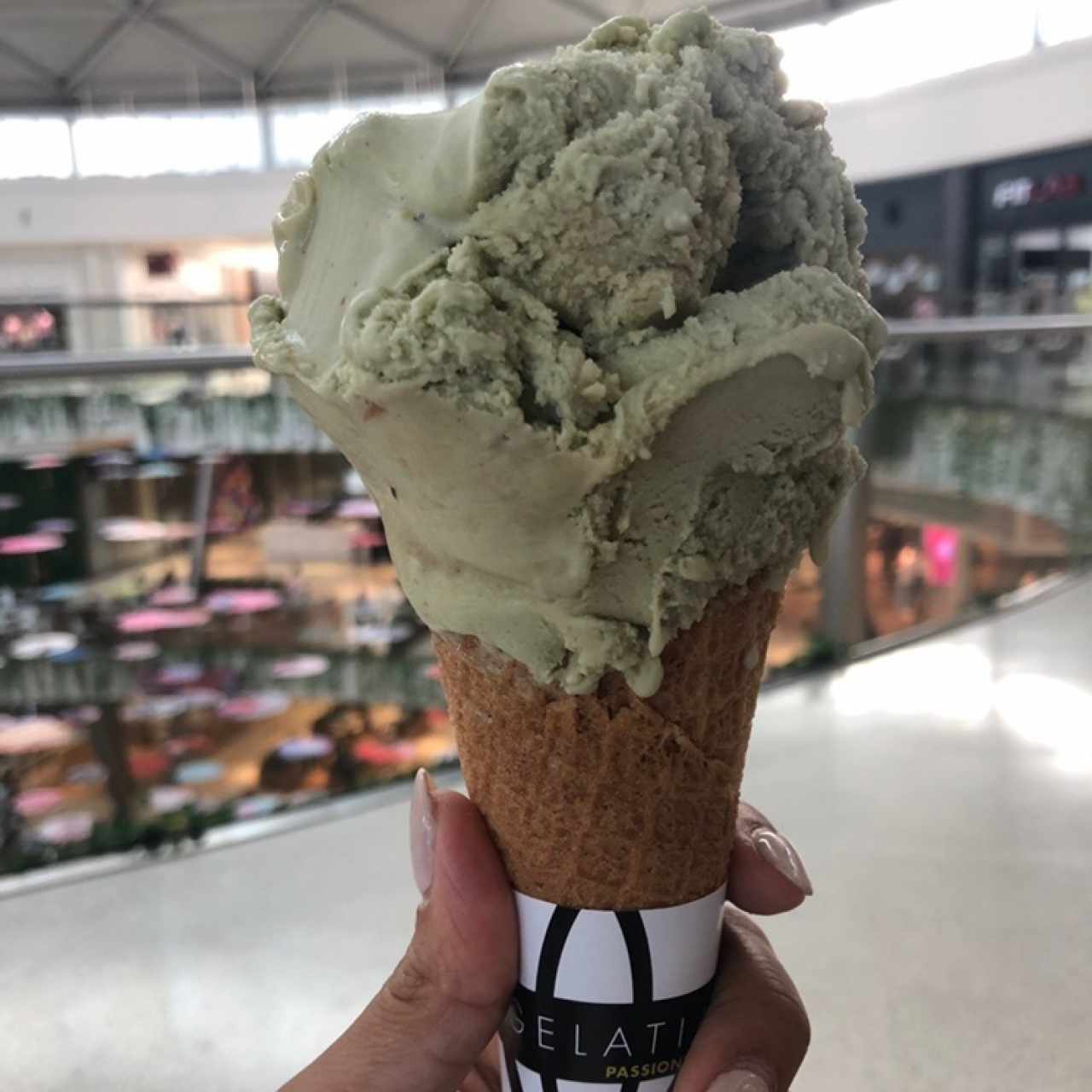 Helado de pistacho