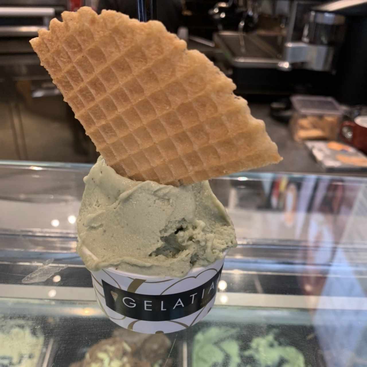 Helado de pistacho