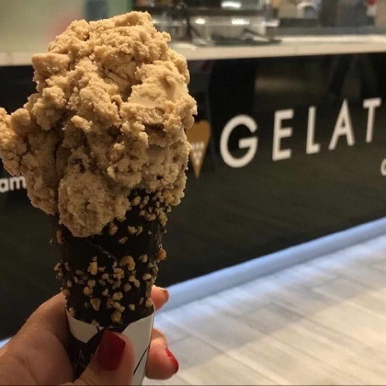 helado de avellana